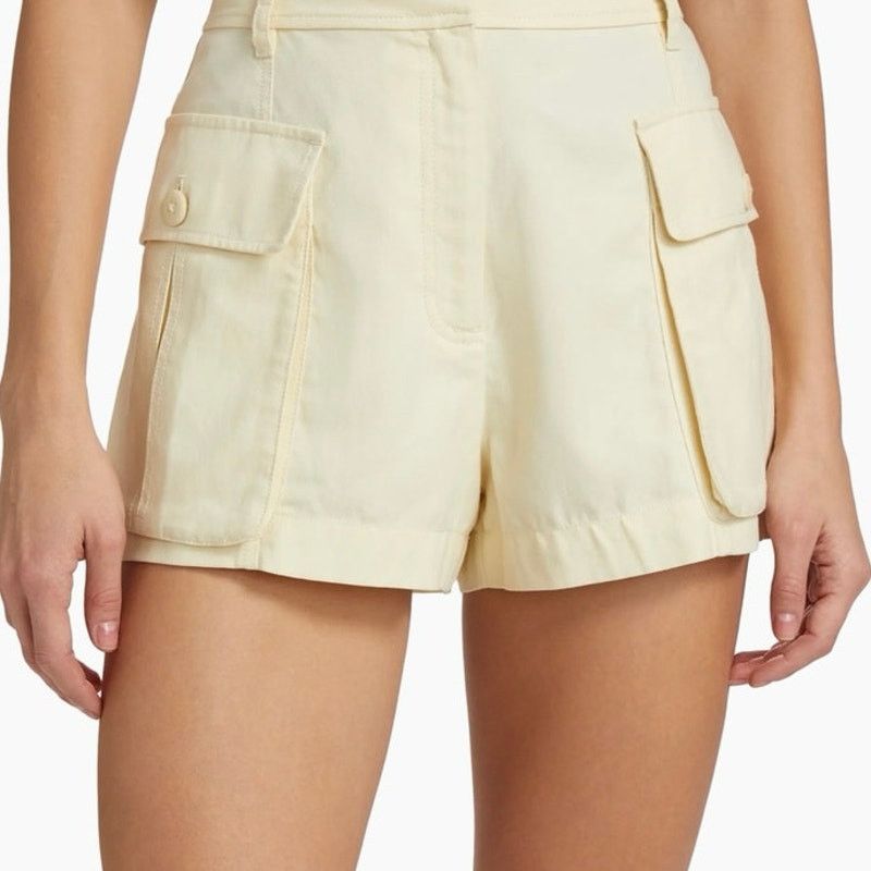 Ulla Johnson Ulla Johnson Sadie High-Rise Cargo Cotton Tencel Shorts 14 Size 36" / US 14 / IT 50 - 13 Thumbnail