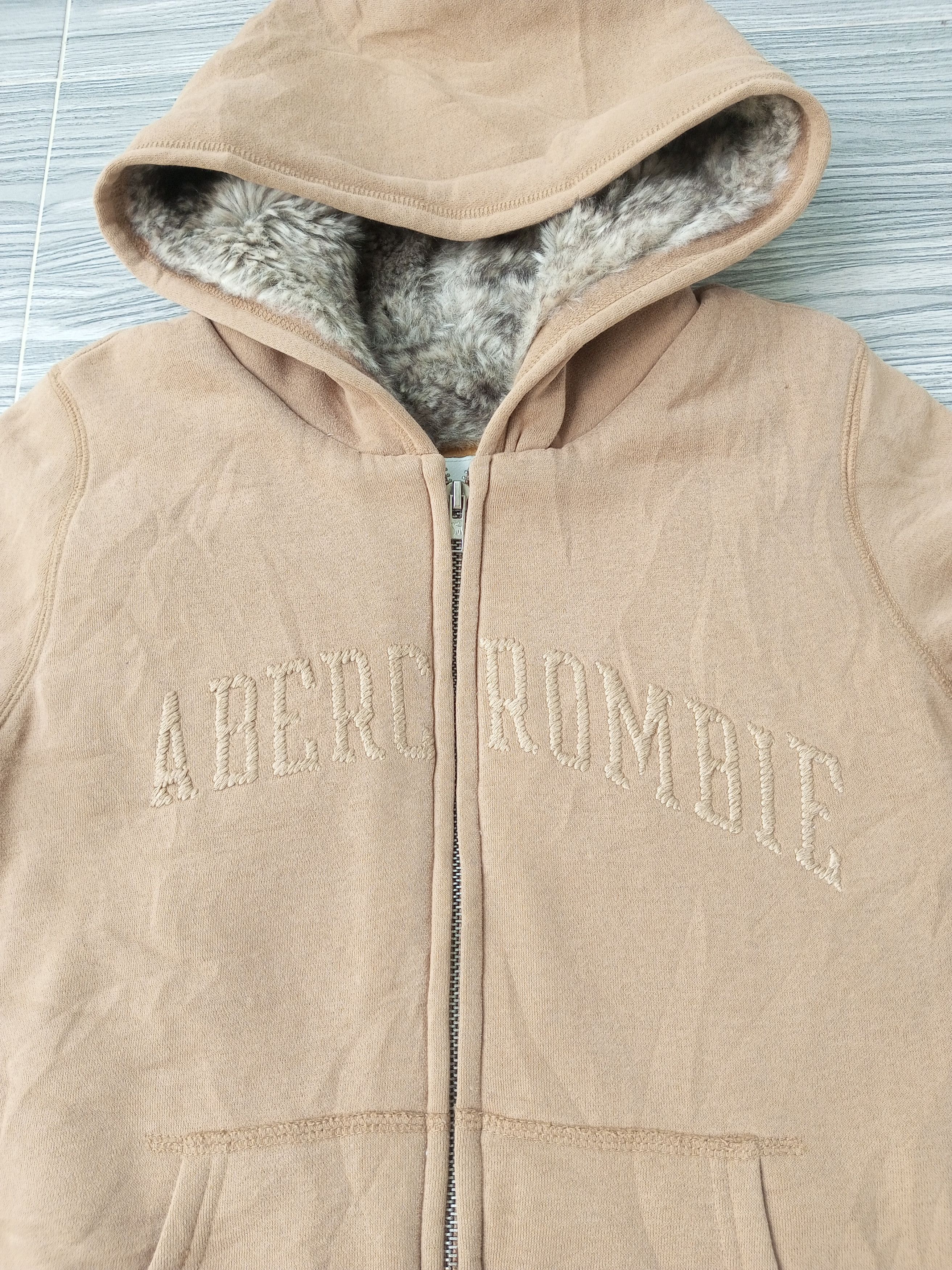 Abercrombie & Fitch Abercrombie & Fitch Fur Hood Zip Up Jacket Size US S / EU 44-46 / 1 - 5 Thumbnail