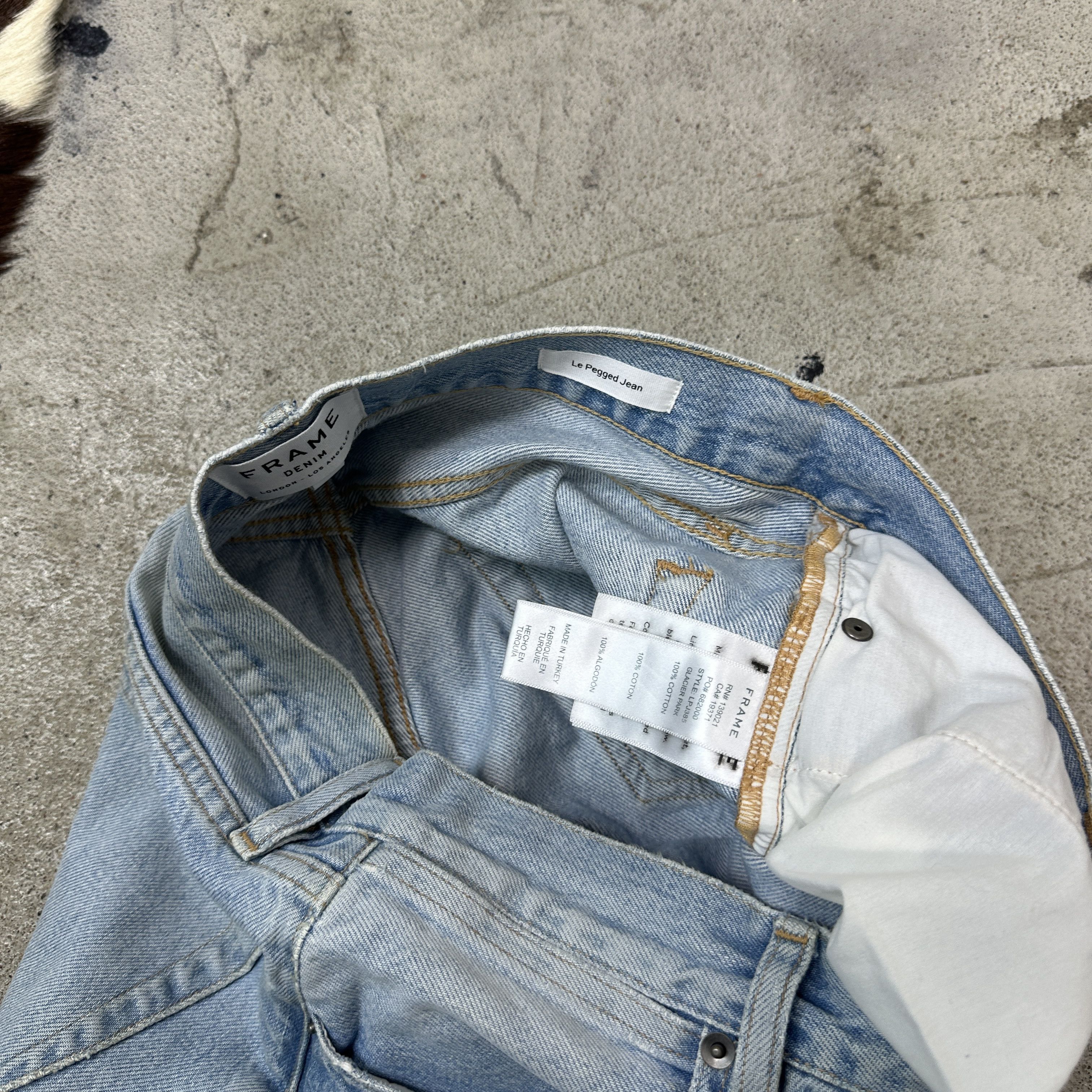 Frame Vintage Denim Distressed Skinny Women's Jeans Y2K Size 24" / US 00 / IT 34 - 7 Thumbnail