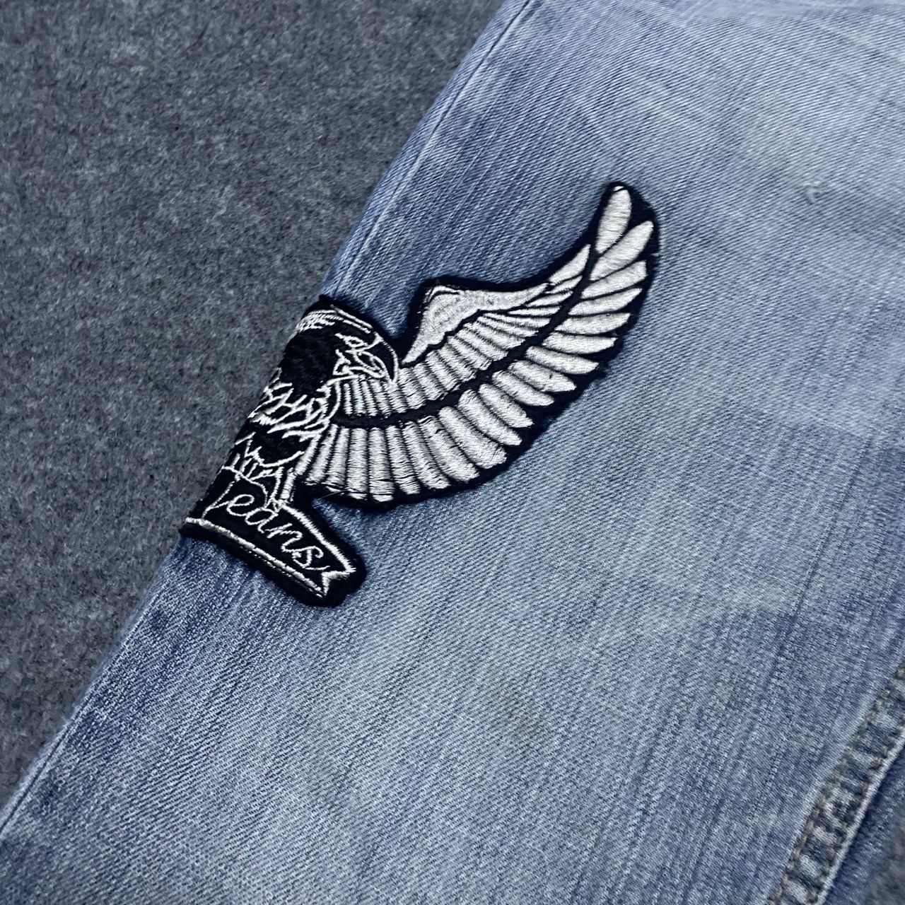 If Six Was Nine Origin Jeans Patchwork Japanese Brand Flare Denim Size US 30 / EU 46 - 18 Thumbnail
