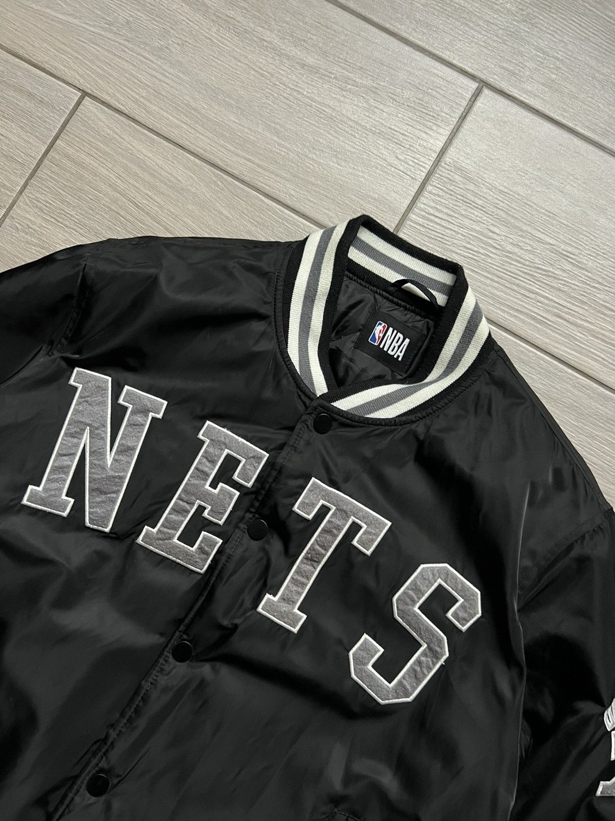 NBA Vintage Brooklyn NBA Durant Nets Varsity Bomber Jacket Size US S / EU 44-46 / 1 - 5 Thumbnail