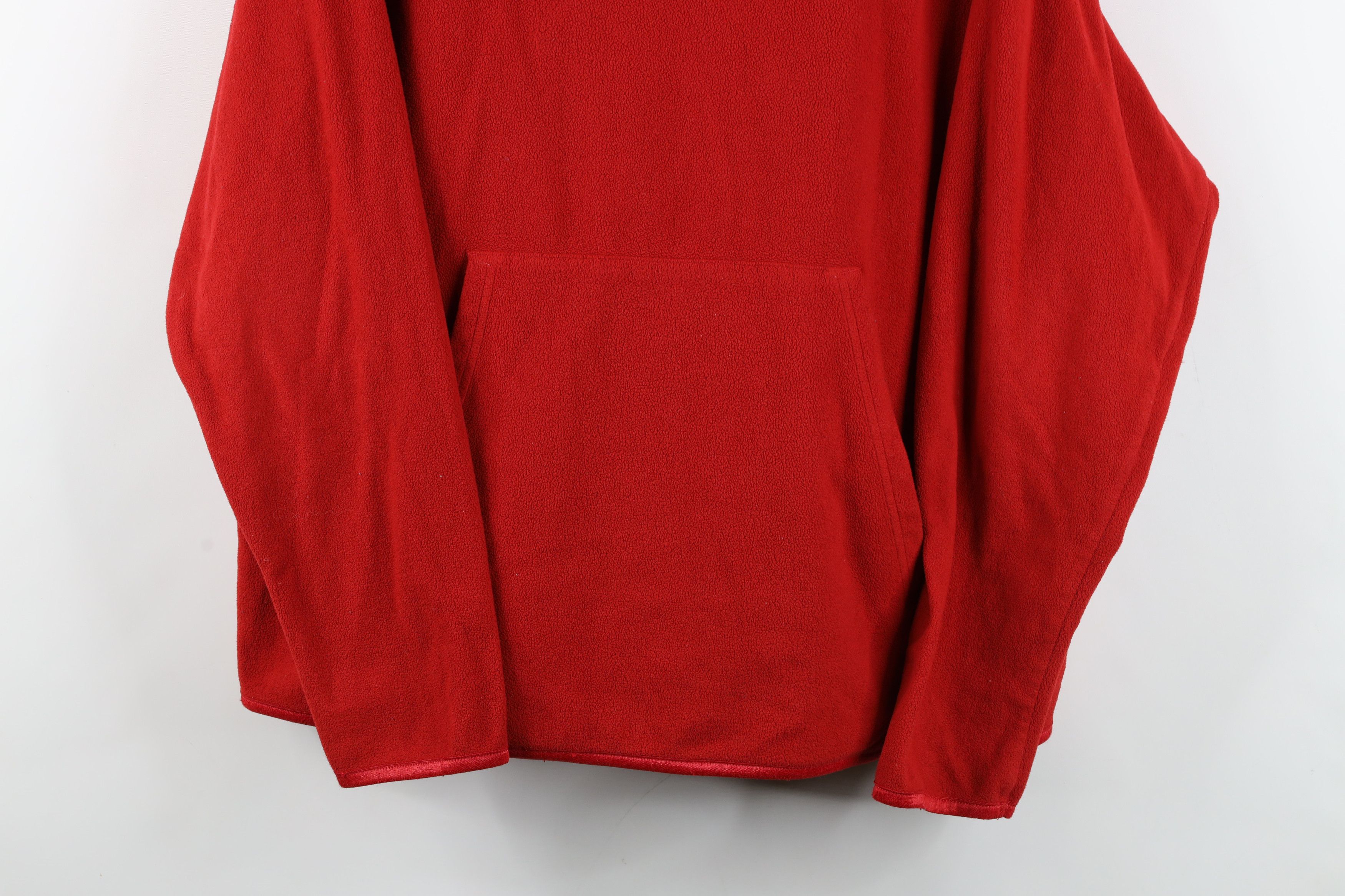 Nike Vintage Y2K Nike Spell Out Fleece Hoodie Sweatshirt Red Size XXL / US 16-18 / IT 52-54 - 3 Thumbnail