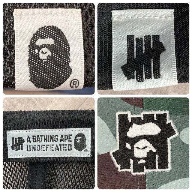 Bape × Undefeated Undefeated × BAPE CAMO trucker hat cap a bathing ape Size ONE SIZE - 8 Thumbnail