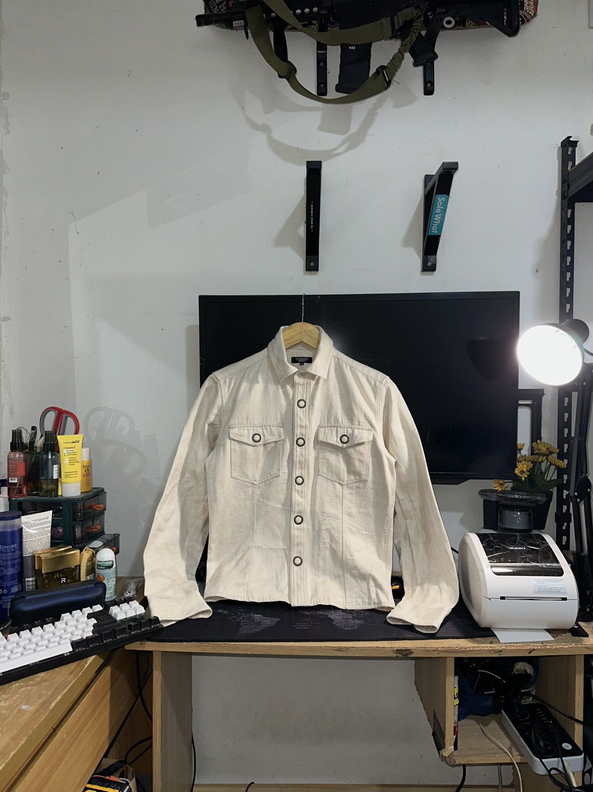 Tornado Mart Tornado Mart Button Up Suede Jacket Size M / US 6-8 / IT 42-44 - 1 Thumbnail