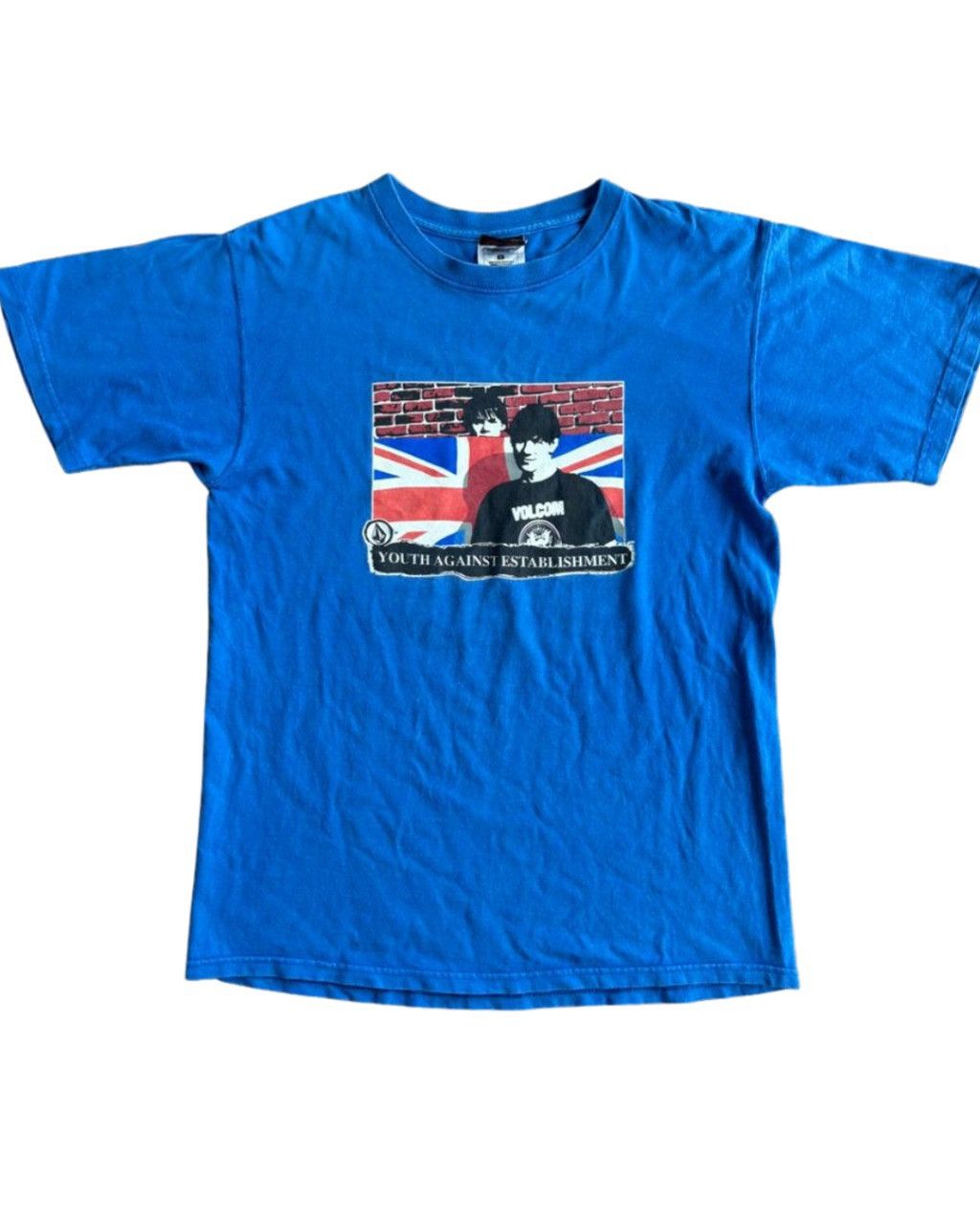 Volcom 00s Rare Volcom Youth Against Establshment Size US M / EU 48-50 / 2 - 2 Thumbnail
