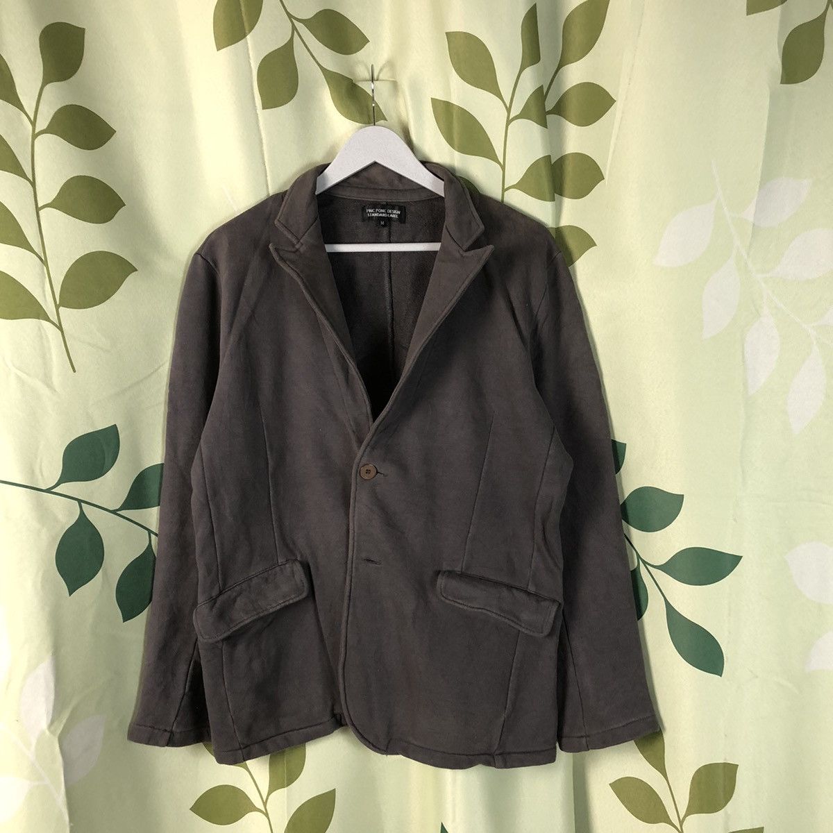 Japanese Brand Pinc Ponc Design Standard Label Grey Blazer cardigan #7421 Size US M / EU 48-50 / 2 - 1 Thumbnail