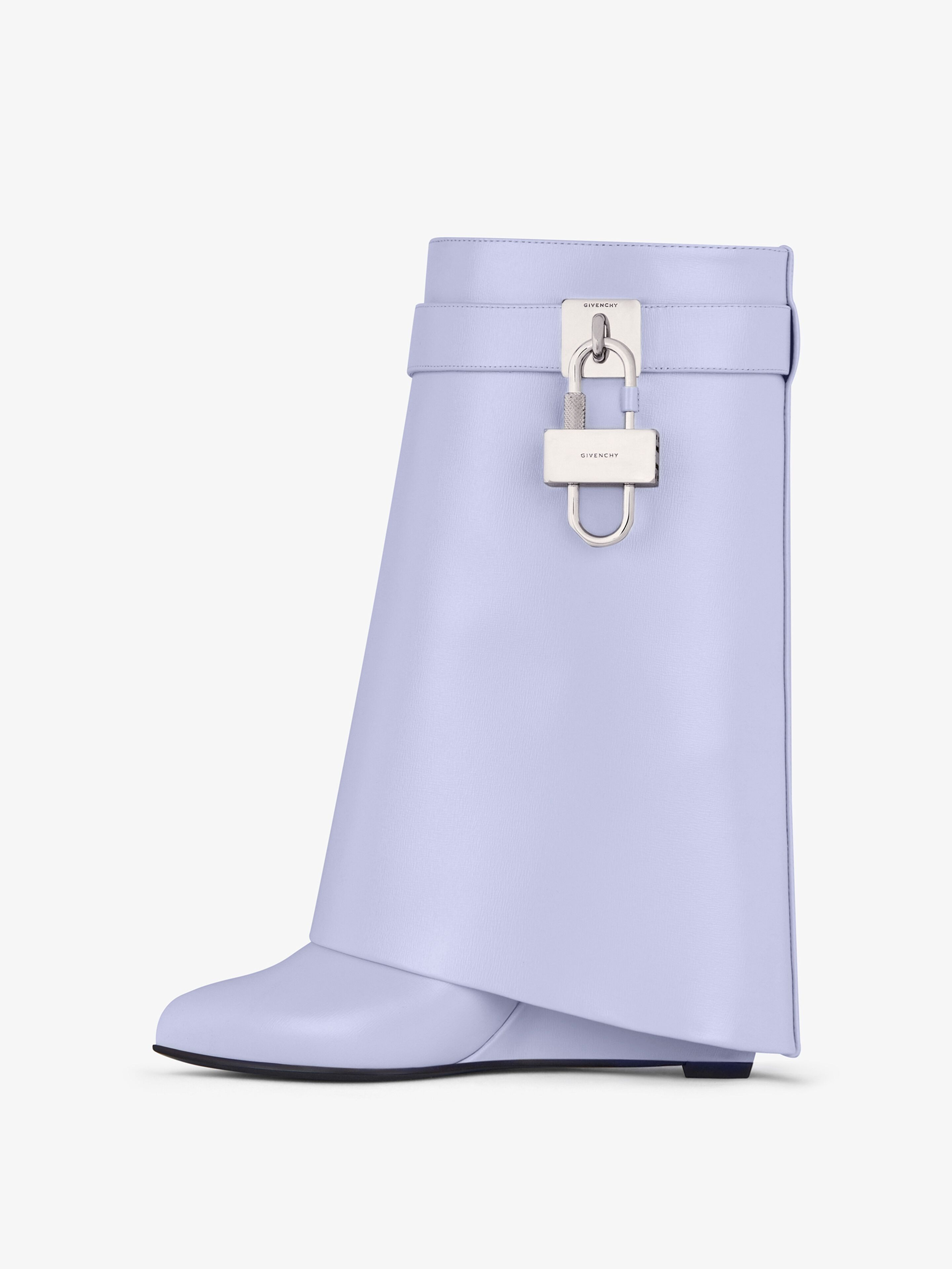 Givenchy o1srvl11e0525 Shark Lock Ankle Boots 90mm in Lavender Size US 5 / IT 35 - 4 Thumbnail