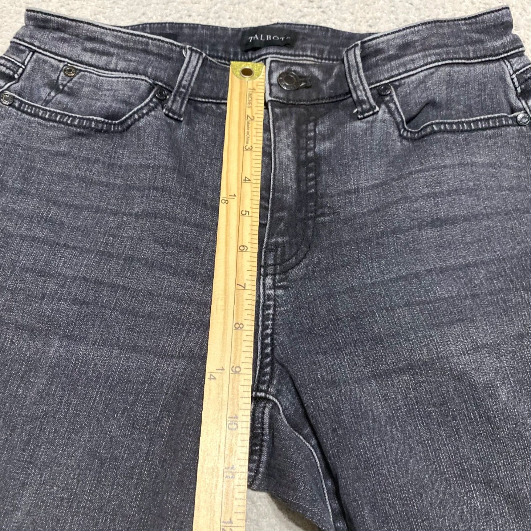 Talbots Talbots Womens 4 Jeans Gray Denim Medium Wash Slim Ankle Mid Rise Vintage: No Size 27" / US 4 / IT 40 - 7 Thumbnail