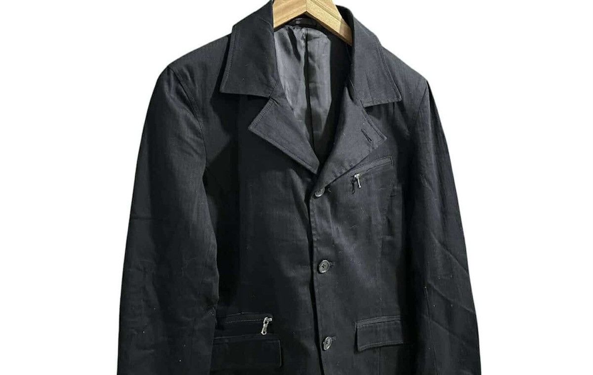 Issey Miyake 🔥Y2K Archived Tete Homme Zipper Blazer Jacket Punk Size US M / EU 48-50 / 2 - 2 Thumbnail