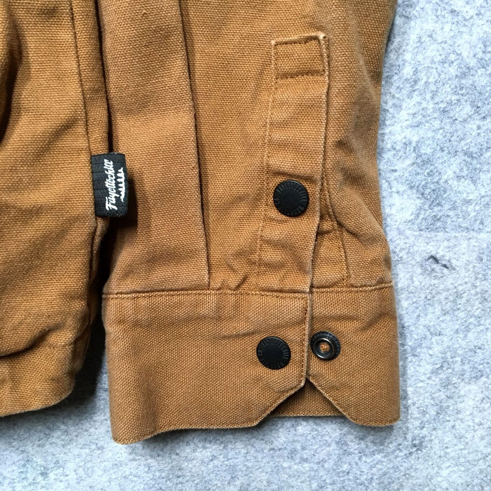 Vintage Fayettechill Shirt Jacket XL Brown Canvas Lined Workwear Snap Front Collared Pockets Mens Size US XL / EU 56 / 4 - 2 Thumbnail