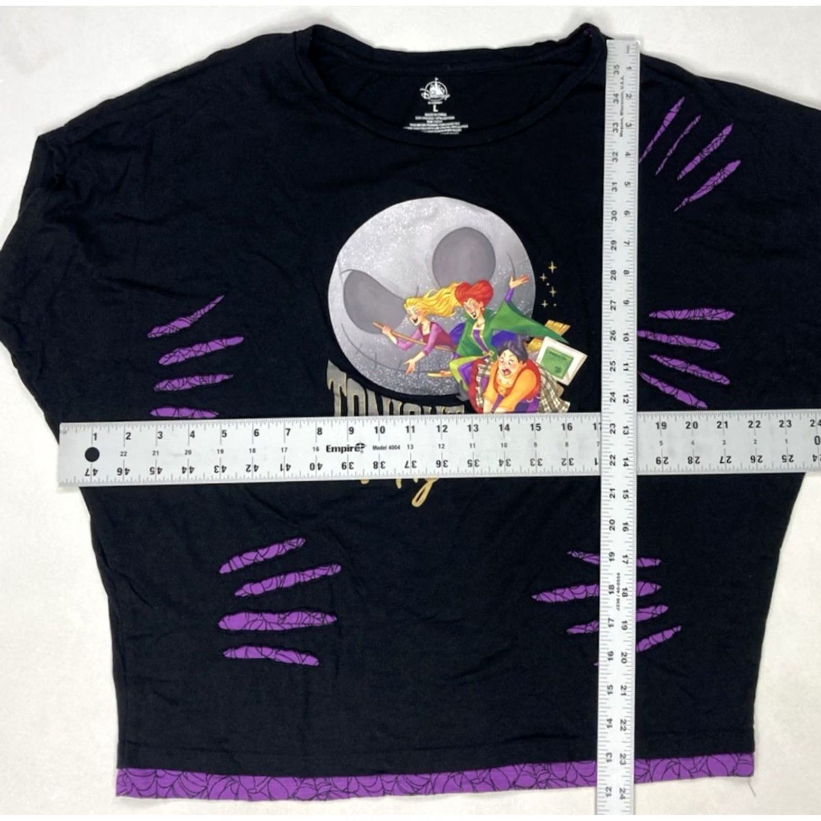 Disney VINTAGE Disney Hocus Pocus Tonight We Fly Graphic T-shirt Women Large Short Sleeve Size L / US 10 / IT 46 - 6 Thumbnail
