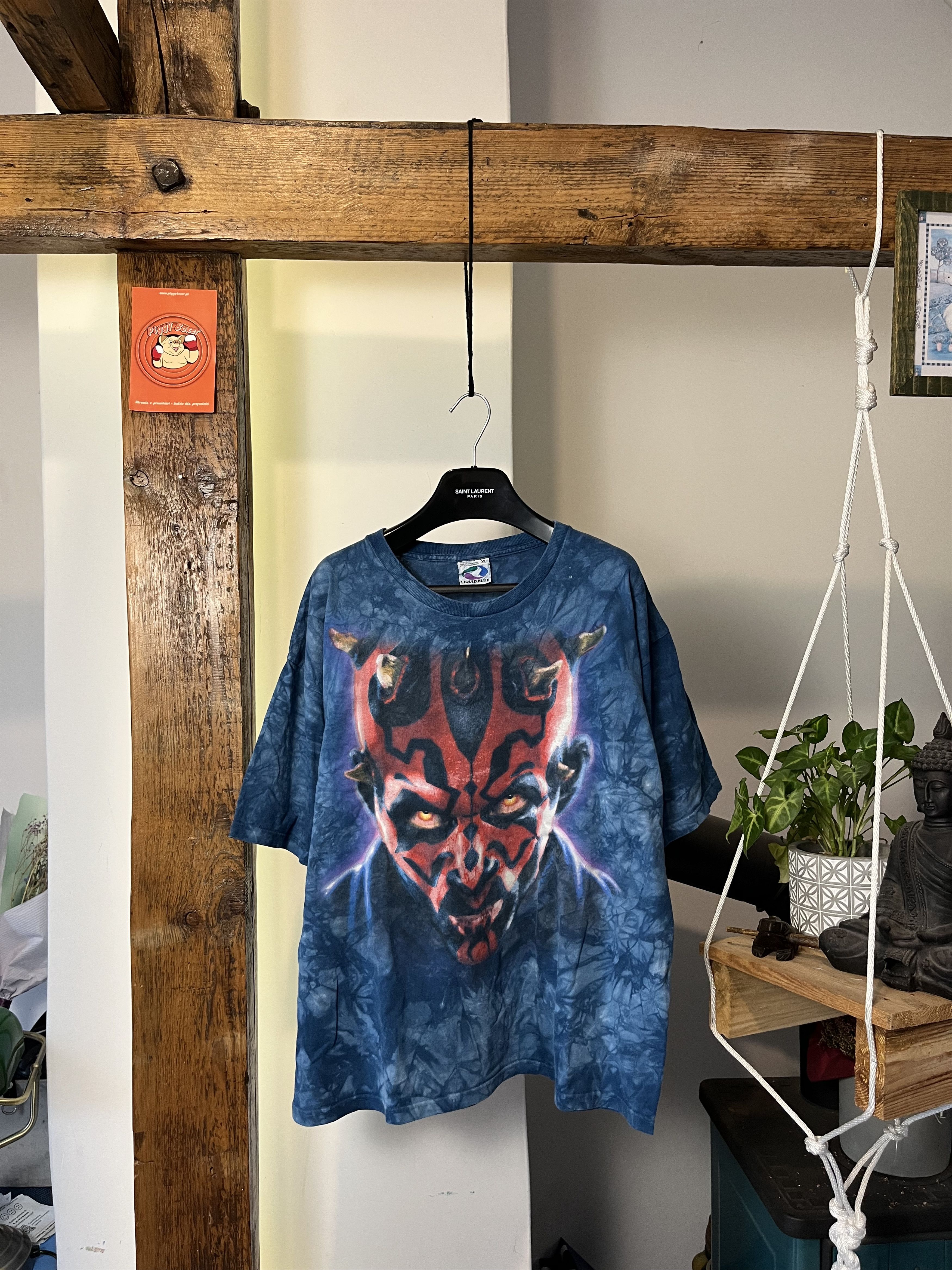 Liquid Blue × Star Wars × Vintage 90s Liquid Blue Star Wars Darth Maul Episode 1 Size US L / EU 52-54 / 3 - 1 Thumbnail