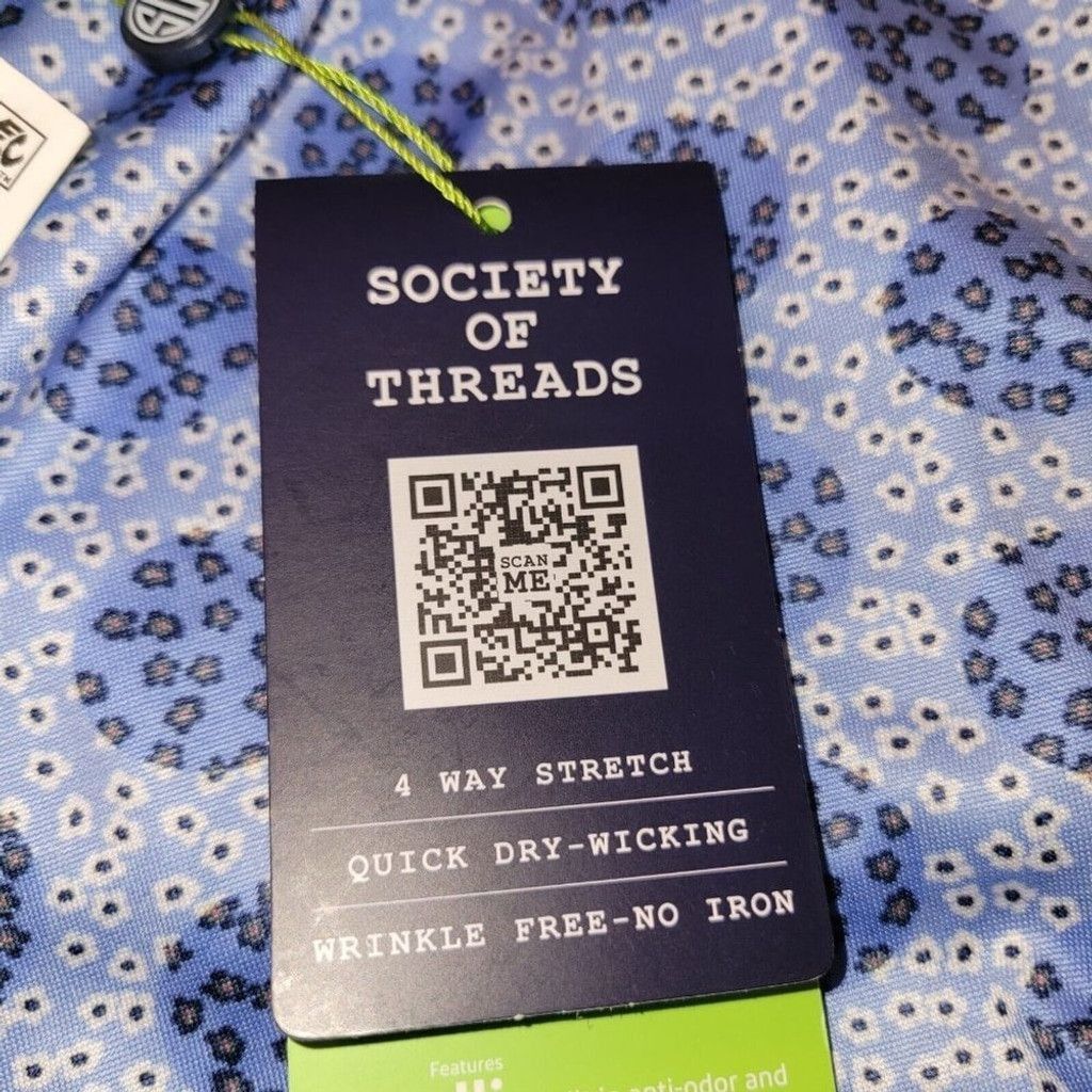 Other Society Of Threads Men's Short Sleeves Shirt. Size XL. NWT Size US XL / EU 56 / 4 - 5 Thumbnail
