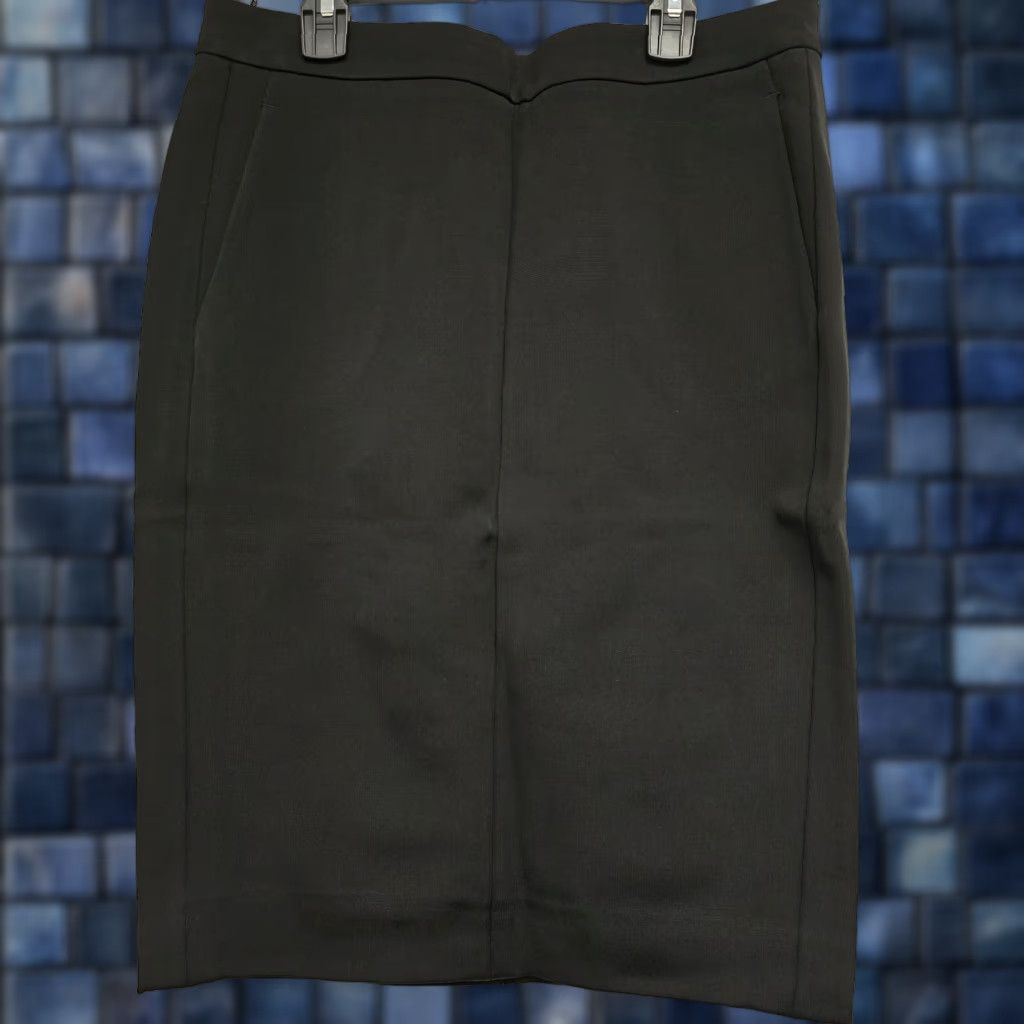 Max Mara Max Mara Skirt Midi Black Pockets Scuba Easy Living Flou Scuba Jersey Women S[itud] 32" Size 32" / US 10 / IT 46 - 1 Thumbnail