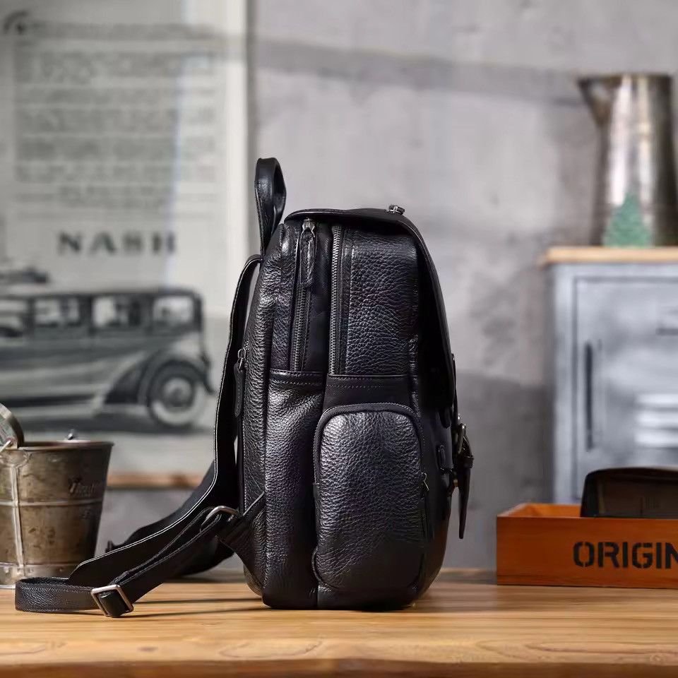 Genuine Leather Casual Genuine Leather Backpack Size ONE SIZE - 3 Thumbnail