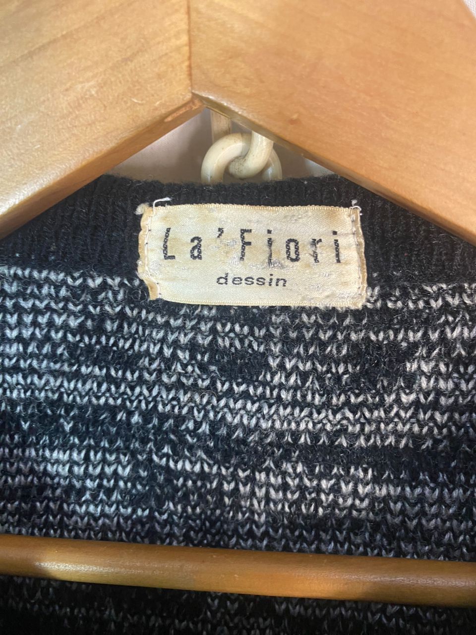 Designer × Japanese Brand × Vintage Unisex 🔥La’fiori dessin fullprint knitwear sweatshirt Size US L / EU 52-54 / 3 - 7 Thumbnail