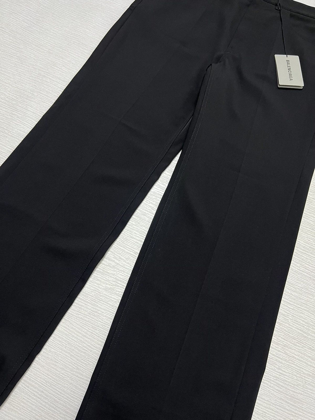 Balenciaga Balenciaga - S/S 21’ - Wide Leg Wool Slacks Size US 30 / EU 46 - 4 Thumbnail