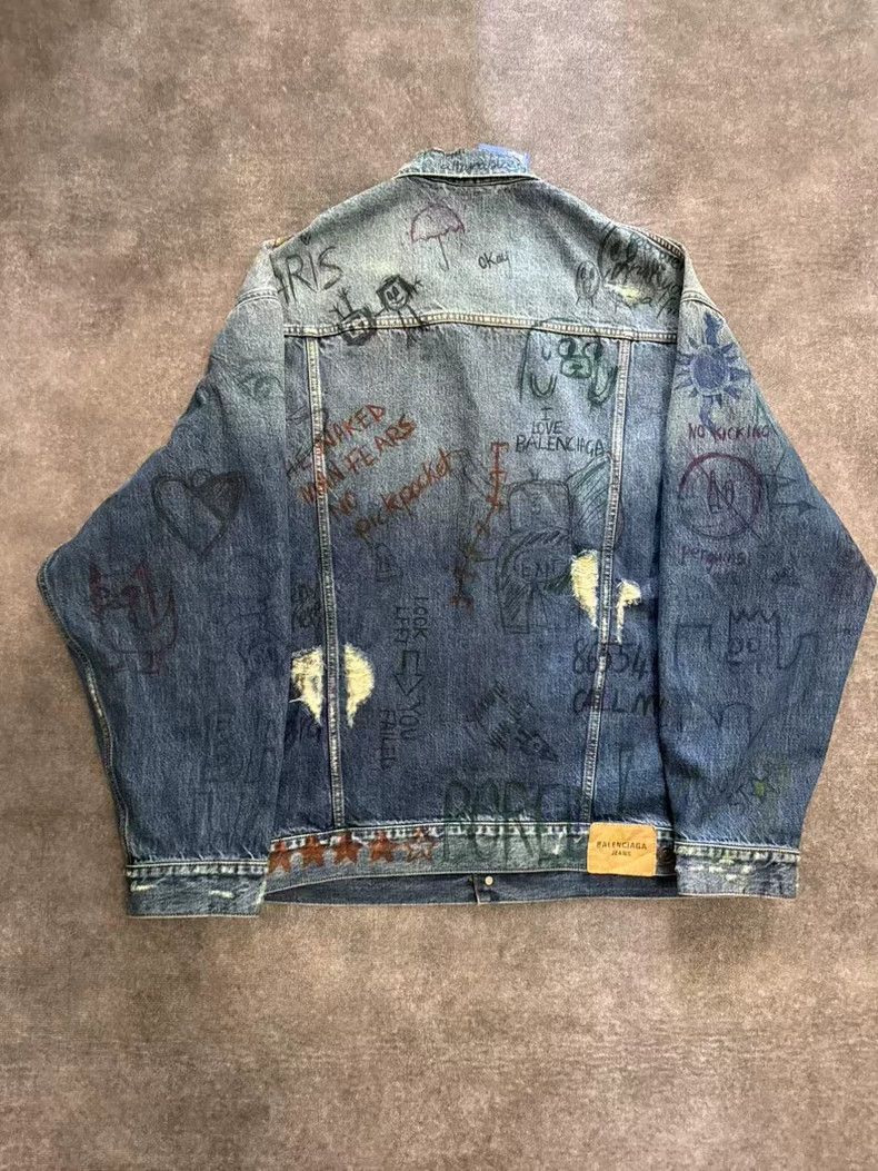 Balenciaga Balenciaga Graffiti cowboy coat Size US S / EU 44-46 / 1 - 2 Thumbnail