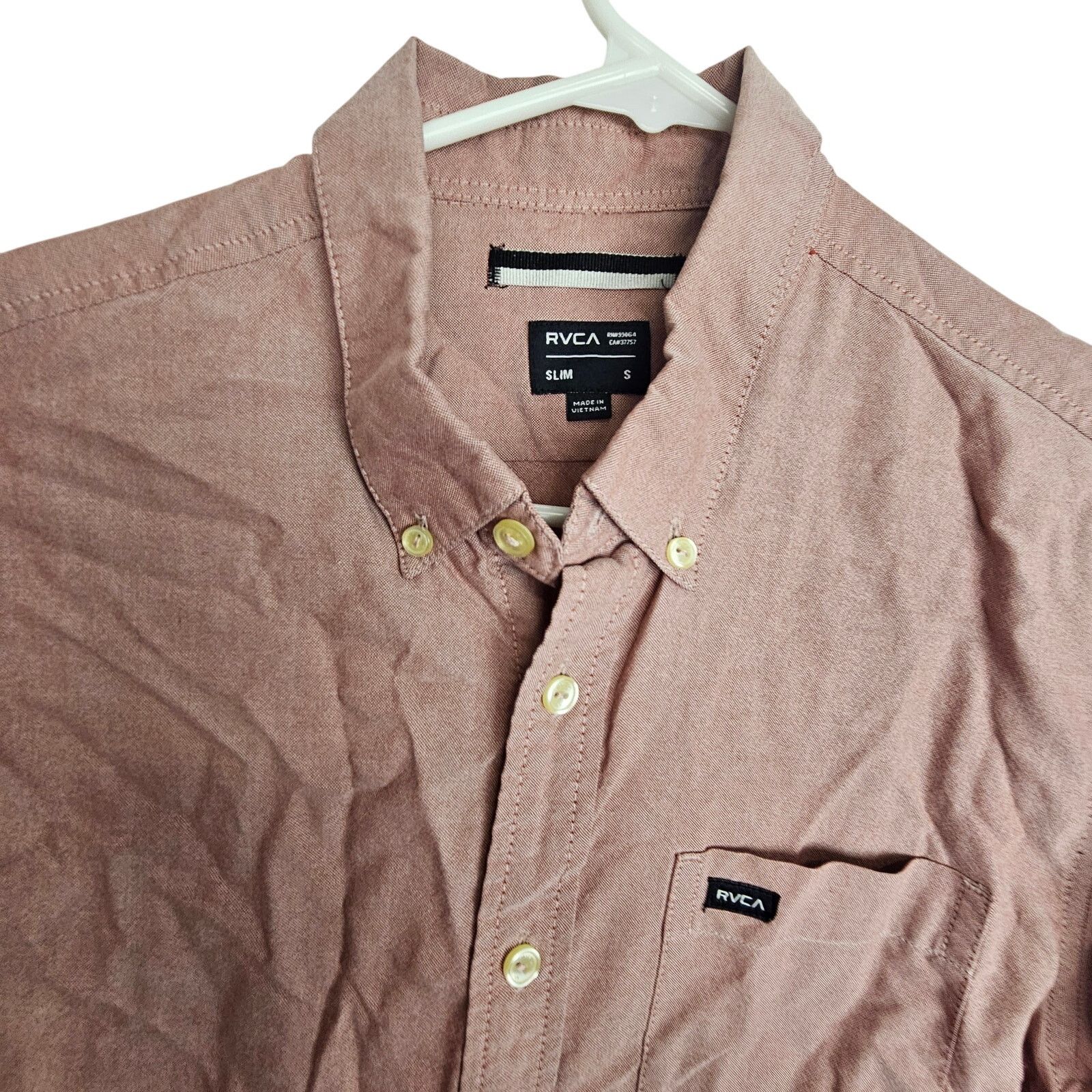 RVCA RVCA Mens Slim Fit Button Down Shirt Sz S Skater Grunge Size US S / EU 44-46 / 1 - 2 Thumbnail