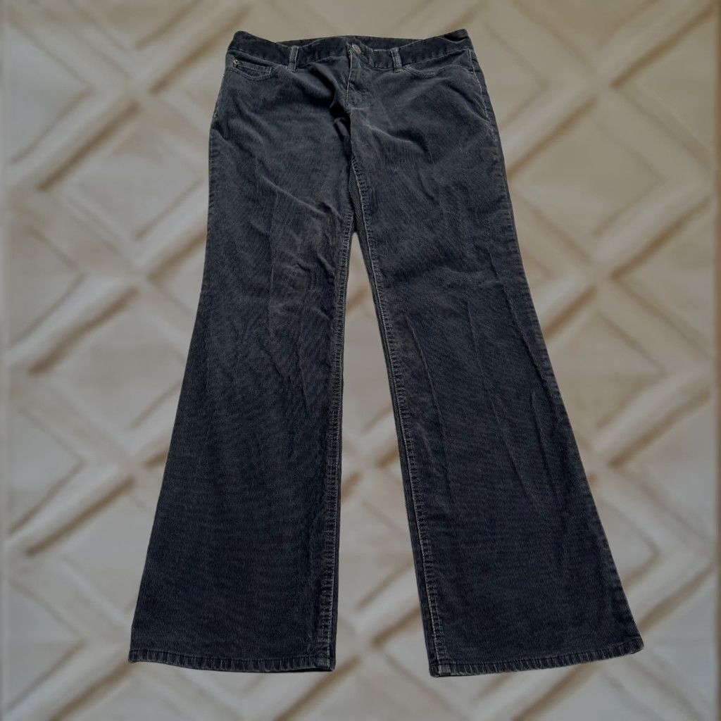 J.Crew J.Crew Favorite Fit Corduroy Pants Womens 8 Short Charcoal Gray Mid Rise Stretch Regular Size 30" / US 8 / IT 44 - 1 Thumbnail