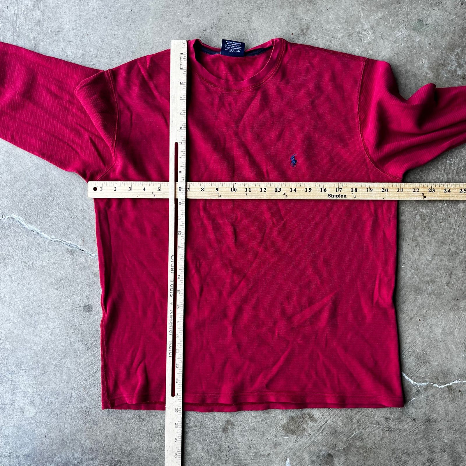 Vintage VINTAGE POLO RALPH LAUREN SLEEPWEAR THERMAL SHIRT RED MEDIUM Size US M / EU 48-50 / 2 - 5 Thumbnail
