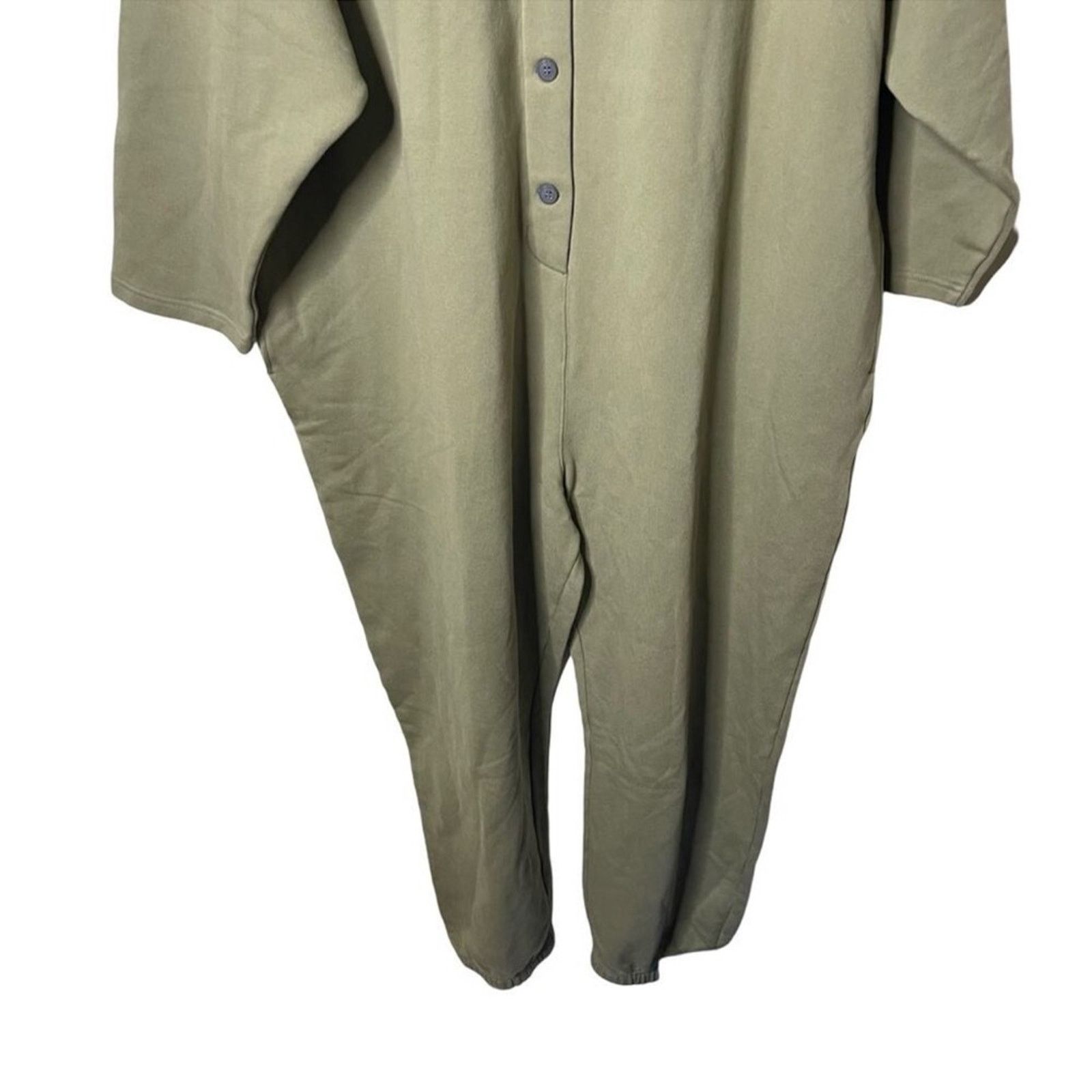 NWT MARA HOFFMAN Sabina Cotton-blend Jumpsuit In Green 3XL