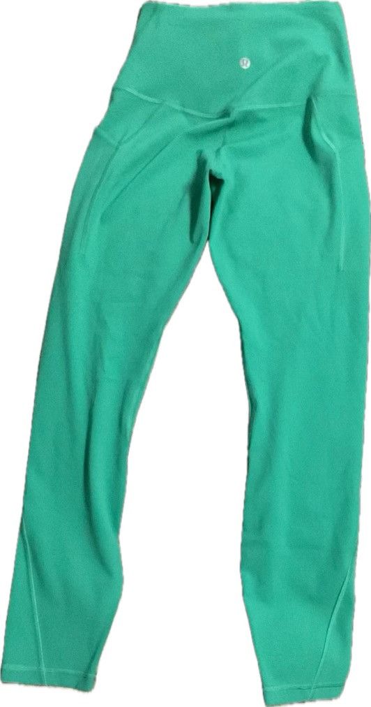 Lululemon Wunder train high rise crop tights with pockets Size 27" / US 4 / IT 40 - 2 Thumbnail