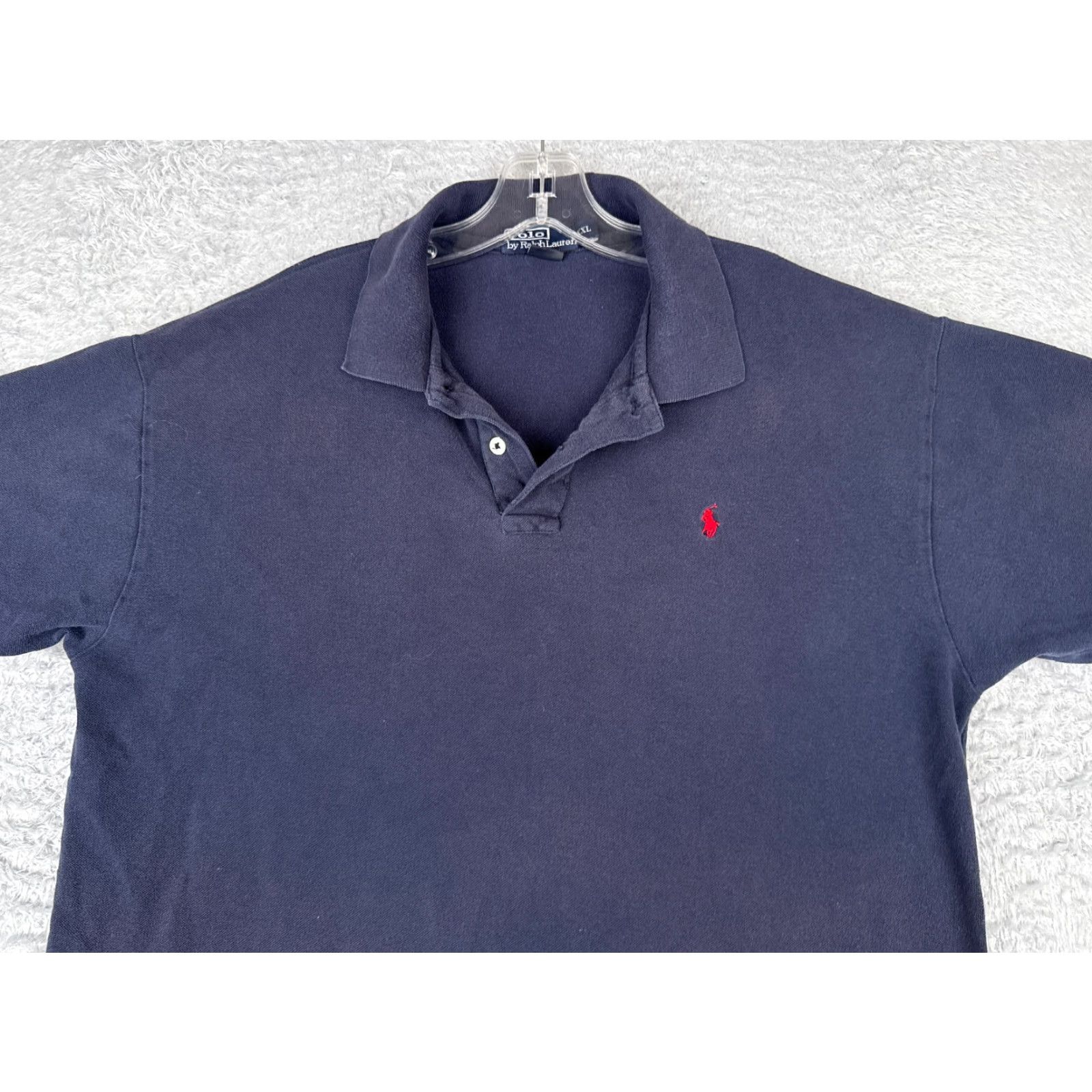 Ralph Lauren VINTAGE Ralph Lauren Polo Shirt 2XL Blue Short Sleeve 100% Cotton Golf 80s Mens Size US XXL / EU 58 / 5 - 4 Thumbnail
