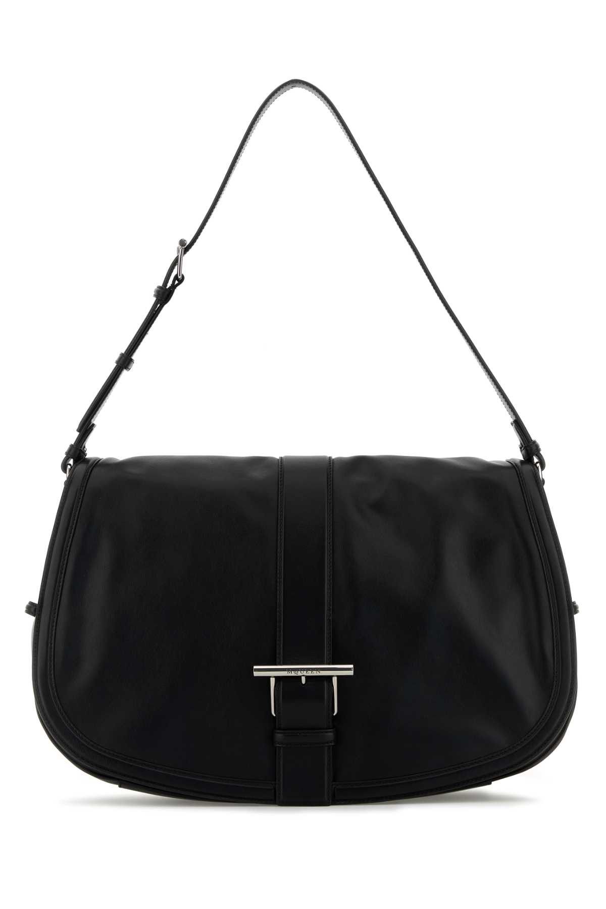 Alexander McQueen Black Leather Maxi Satchel Shoulder Bag Size ONE SIZE - 1 Thumbnail