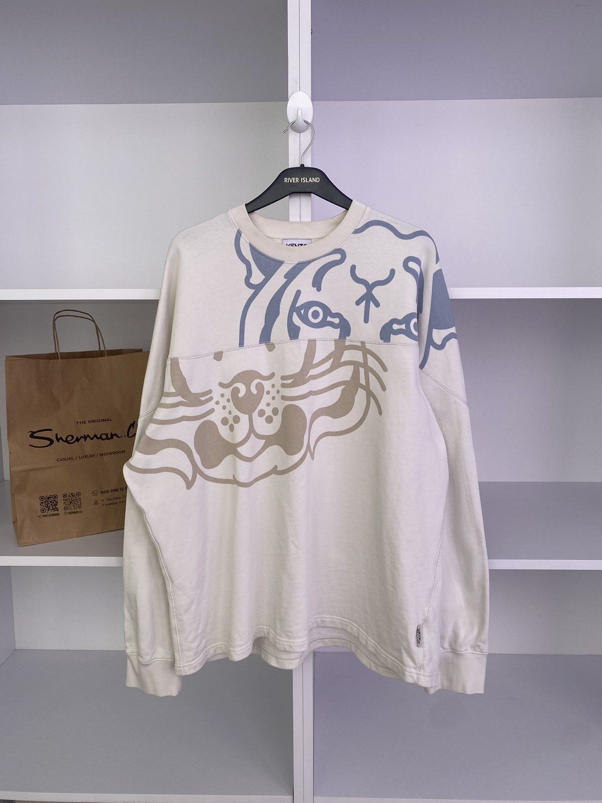 Designer × Kenzo × Vintage Vintage Kenzo Streetwear Sweatshirt Size US L / EU 52-54 / 3 - 1 Thumbnail