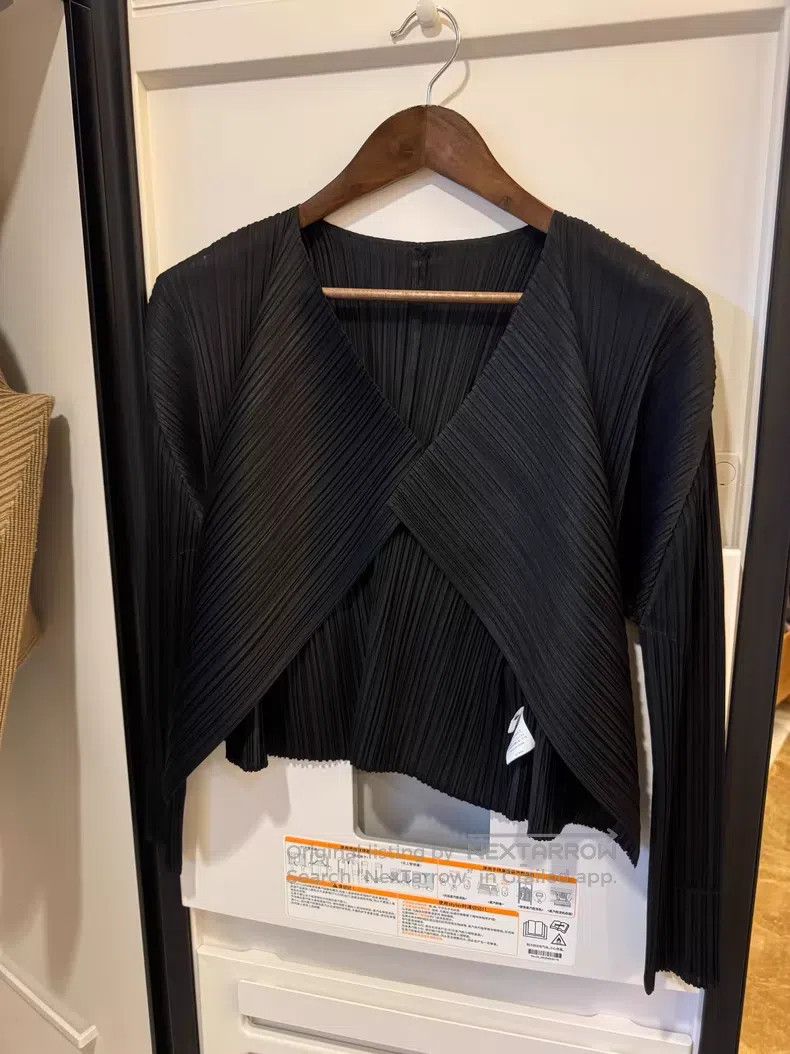 Issey Miyake Issey Miyake Basic Cardigan Black Size L / US 10 / IT 46 - 1 Thumbnail