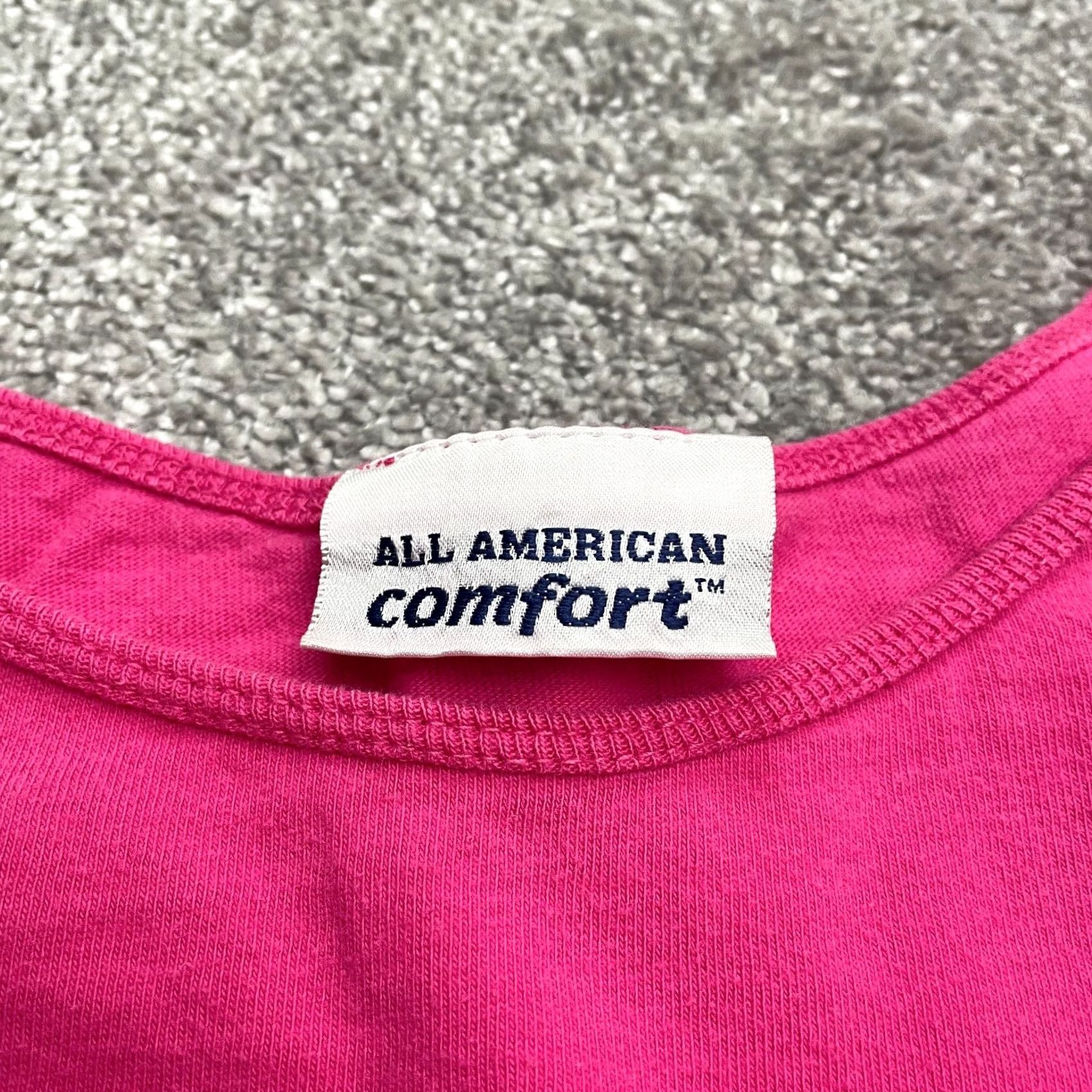 Essentials All American Comfort T-Shirt Womens 2X Pink Cotton Crew Neck Basic Tee Size XXL / US 16-18 / IT 52-54 - 4 Thumbnail