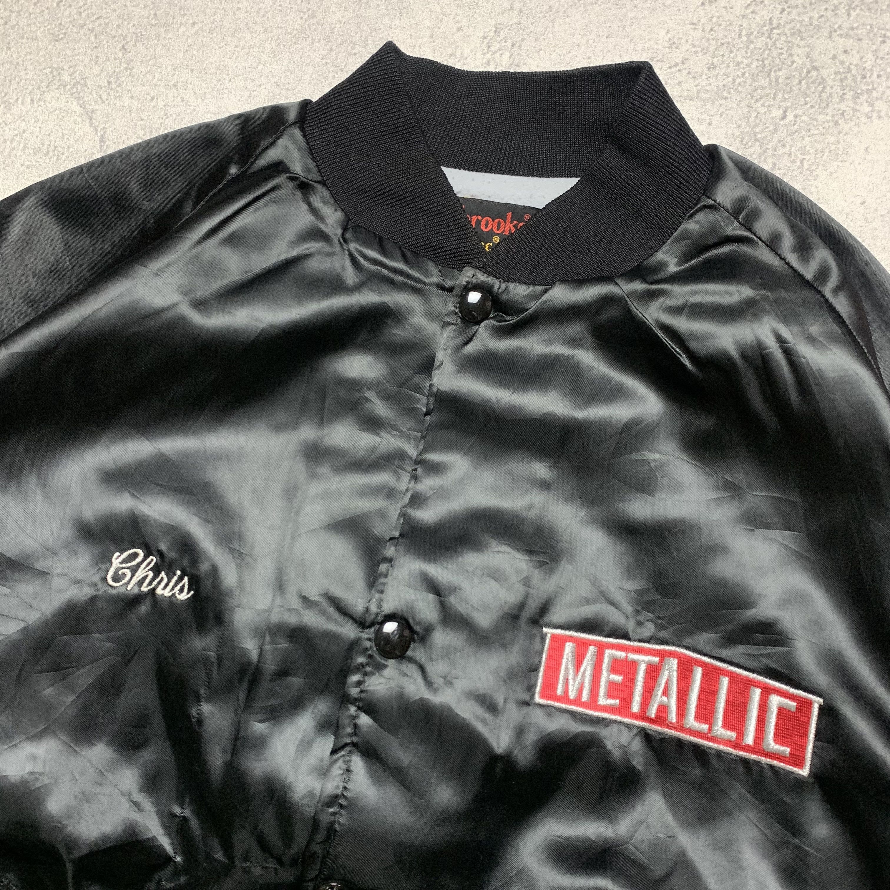 Vintage Vintage Dunbrooke Jacket Metallic Bomber Satin Size US XL / EU 56 / 4 - 3 Thumbnail