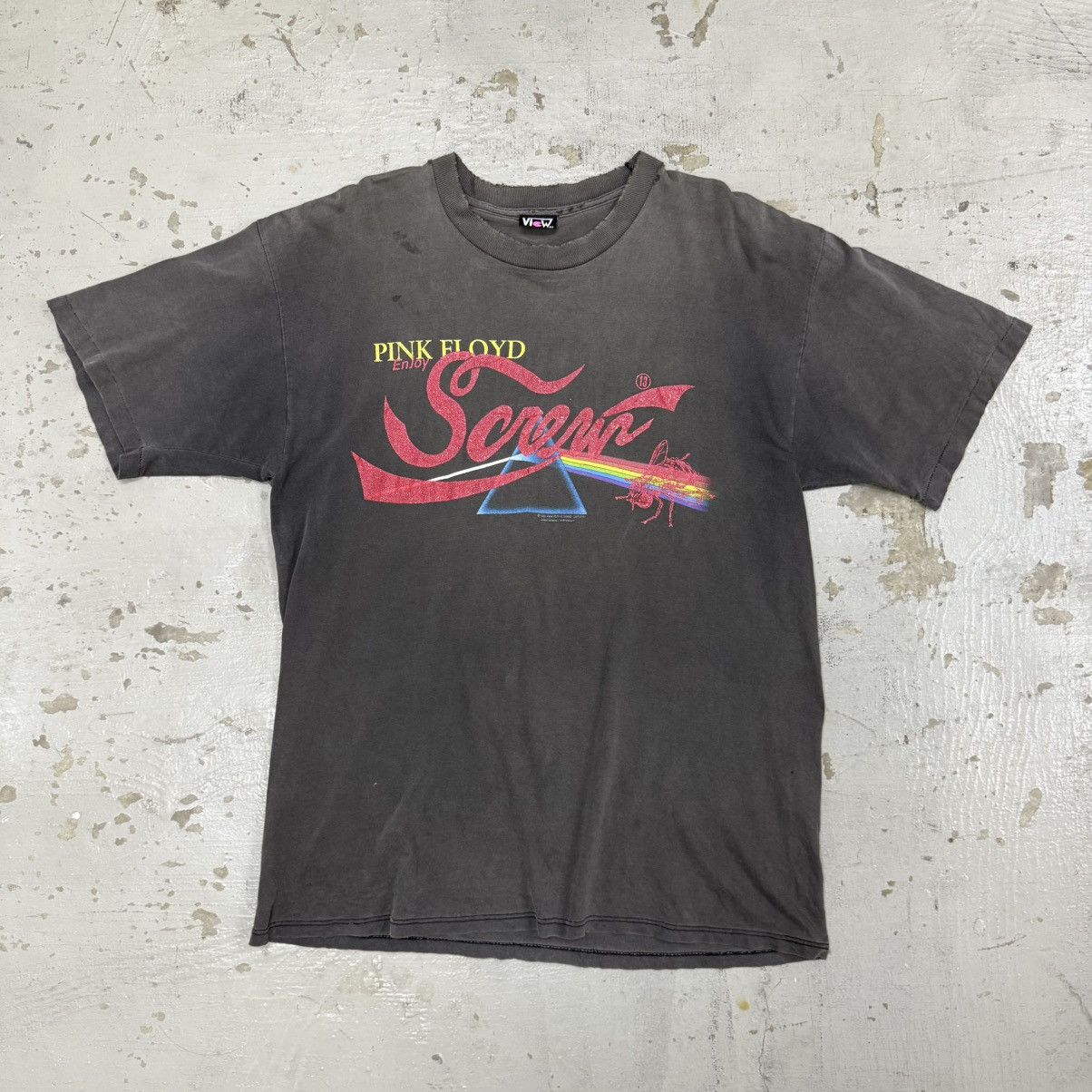 Vintage Test Print 1992 Pink Floyd Distressed Band Tees