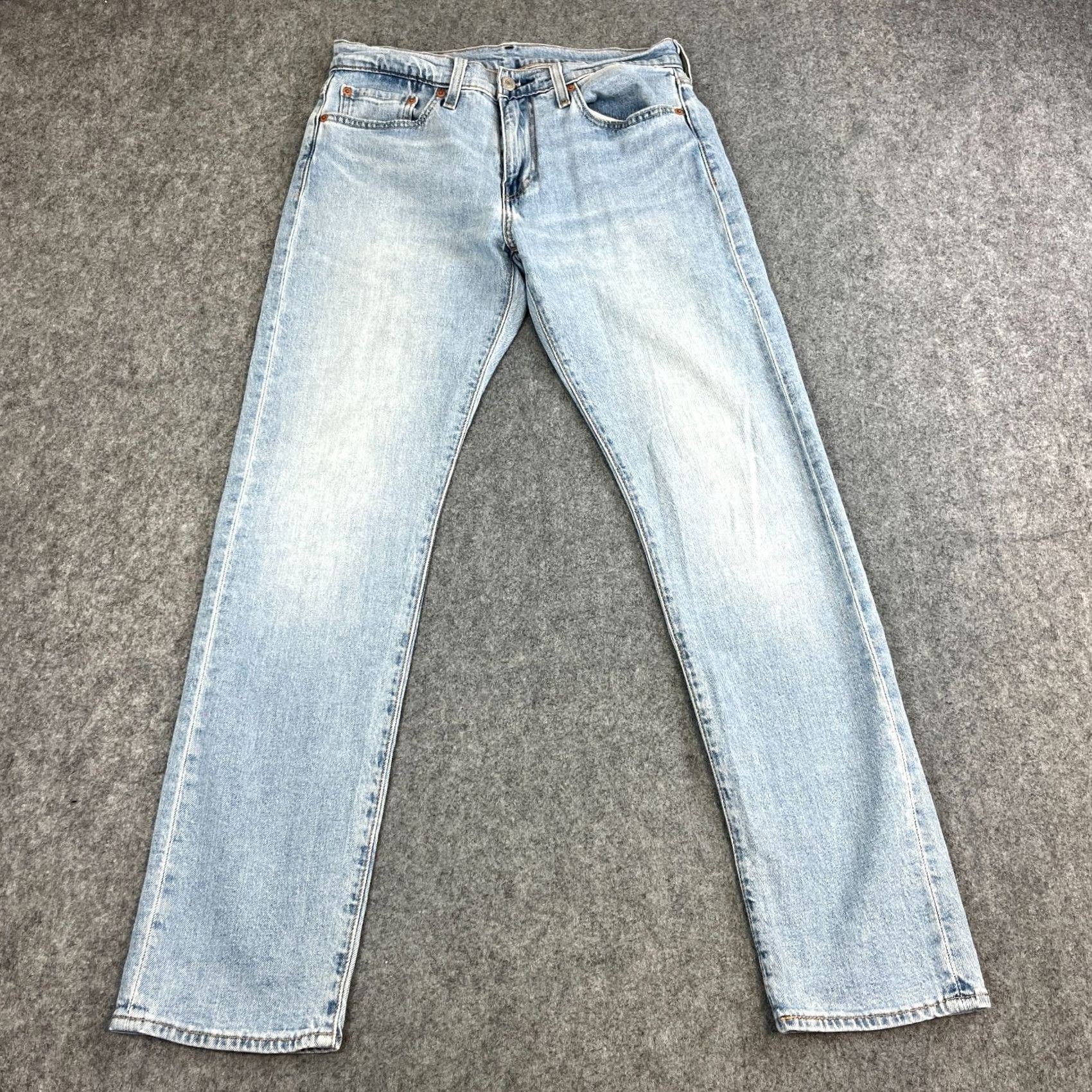 Levi's Levi's Mens Jeans Slim Fit 29 32 Light Wash Blue Stretch Premium Denim 5-Pocket Medium Rise Jeans Mens Size US 29 - 2 Thumbnail