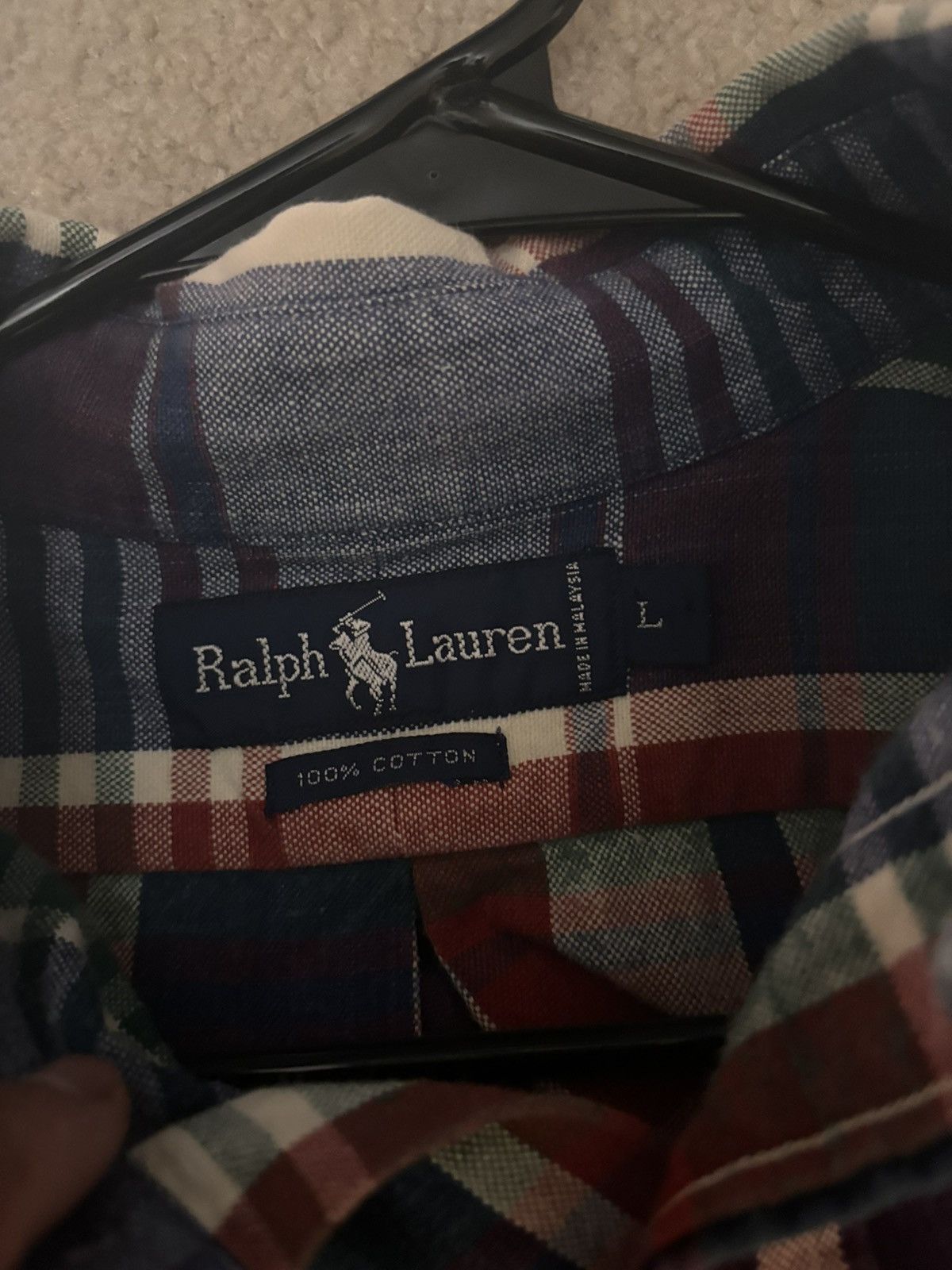 Ralph Lauren Ralph Lauren Shirt Mens L Colorful Madras Plaid Long Sleeve Size US L / EU 52-54 / 3 - 3 Thumbnail