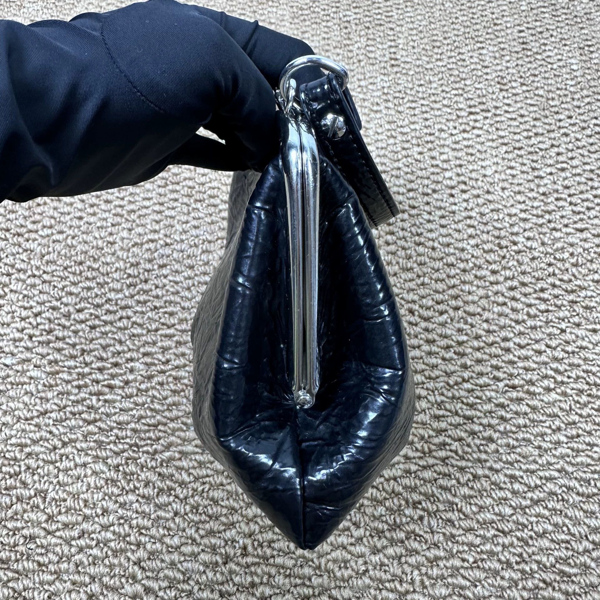 Vivienne Westwood Vivienne Westwood 95 new black croc dumpling bag Size ONE SIZE - 3 Thumbnail