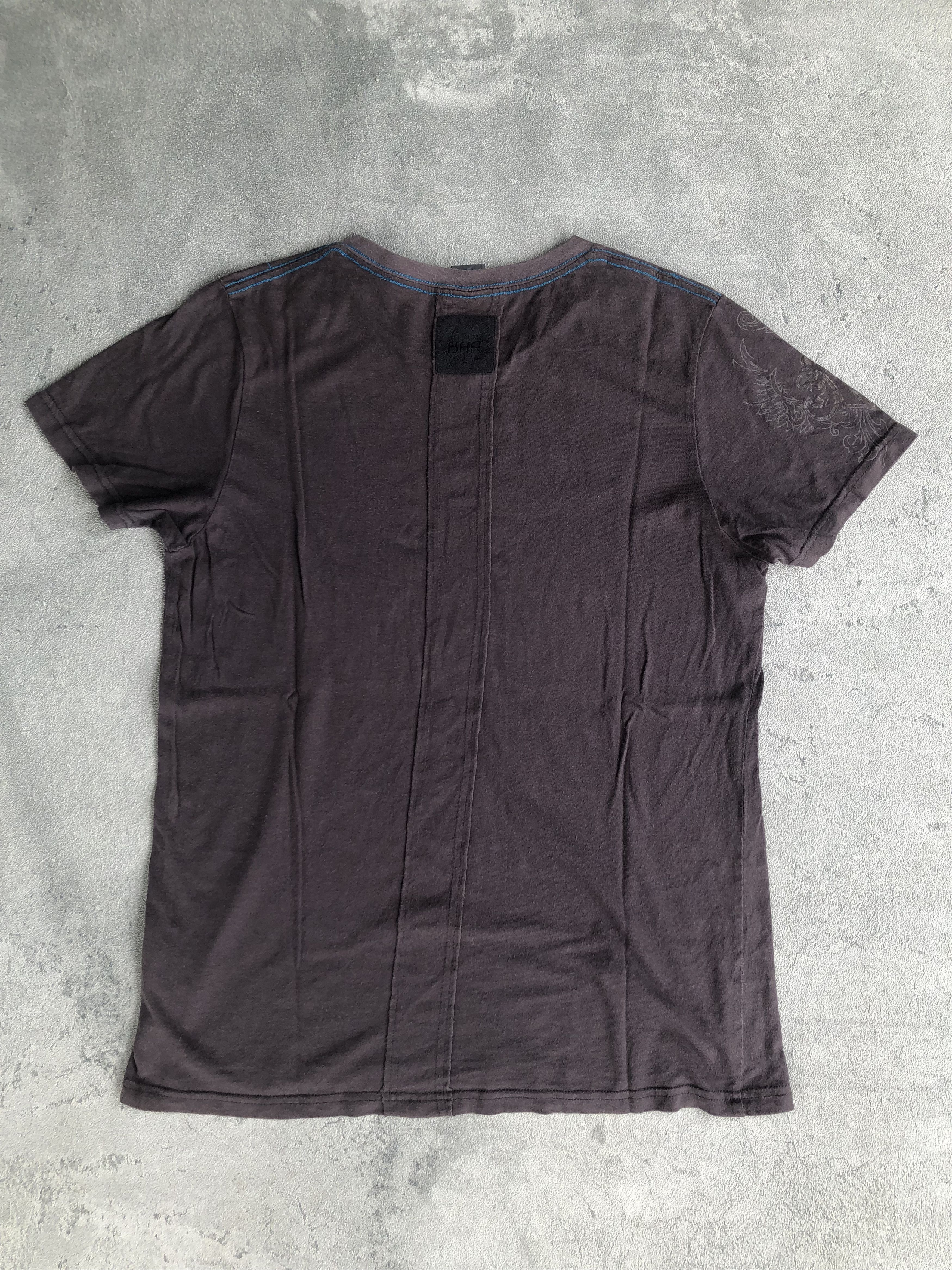 Designer × Japanese Brand Denim Bar Blue Label By Bebe Tshirt Tribal Poem Punk Style Size US M / EU 48-50 / 2 - 8 Thumbnail