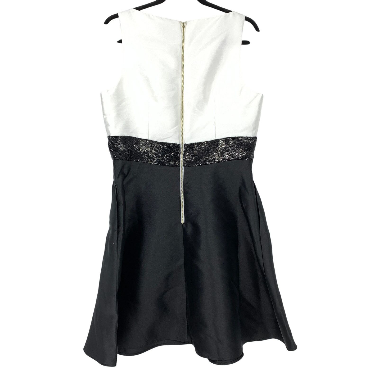 Kate Spade Kate Spade Sequin Bow Fit & Flare Dress 10 Black White NEW Size L / US 10 / IT 46 - 2 Thumbnail