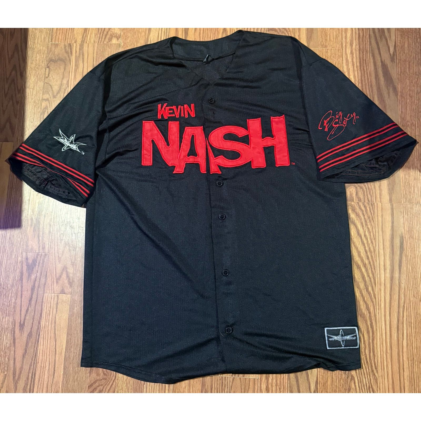 Other True Vintage WCW Kevin Nash Jersey Size US XL / EU 56 / 4 - 1 Thumbnail