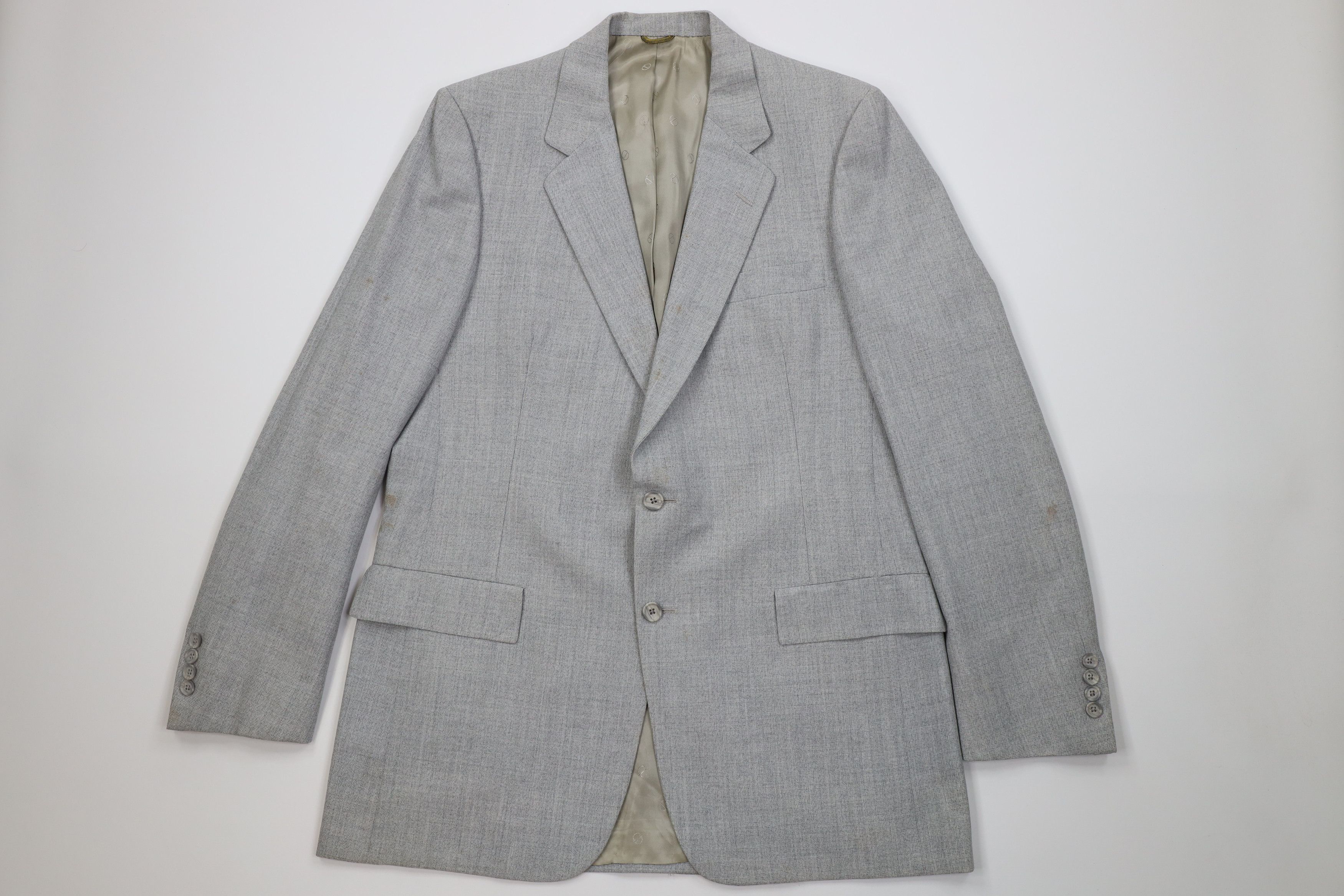Christian Dior Monsieur Vintage 70s Christian Dior 2 Piece Wool Suit Size 44L - 2 Thumbnail