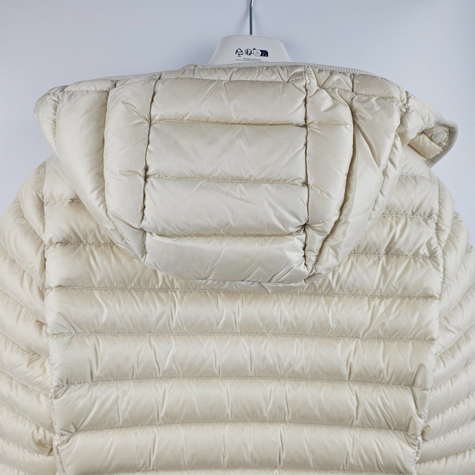 Moncler MONCLER Igelong White Ivory Hooded Long Down Jacket Size XXS / US 00 / IT 34 - 8 Thumbnail