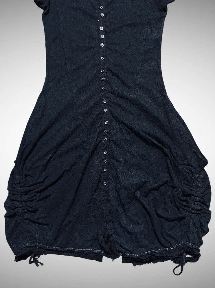 Marithe + Francois Girbaud Archive MFG Ruched Bubble Hem Dress Grunge Avant Garde Size S / US 4 / IT 40 - 5 Thumbnail