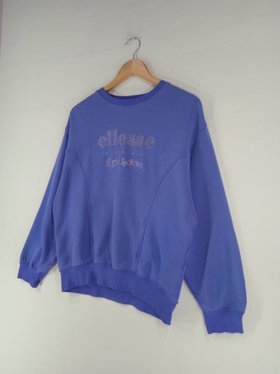Ellesse Vintage 90's Ellese Sweatshirt Rare Design Size US L / EU 52-54 / 3 - 5 Thumbnail