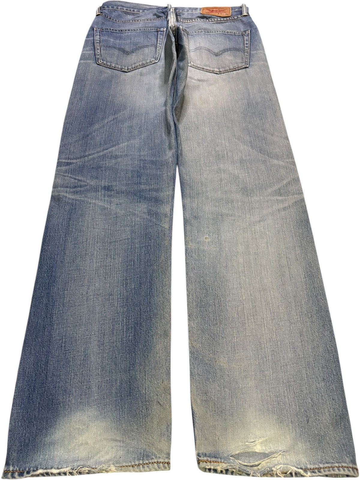 Levi's Vintage 90s Levis 503 Mud Wash Distressed Loose Jeans Size US 32 / EU 48 - 2 Thumbnail