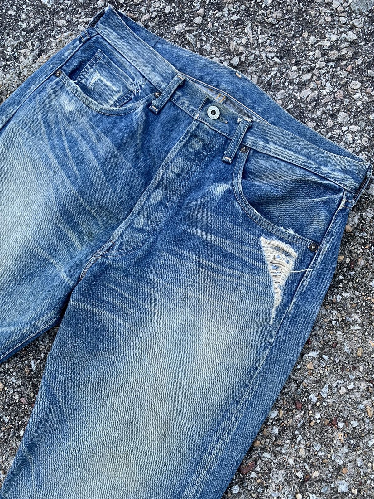 Levi's VINTAGE LEVIS 501 BIG E LVC DISTRESSED DENIM Size US 34 / EU 50 - 6 Thumbnail