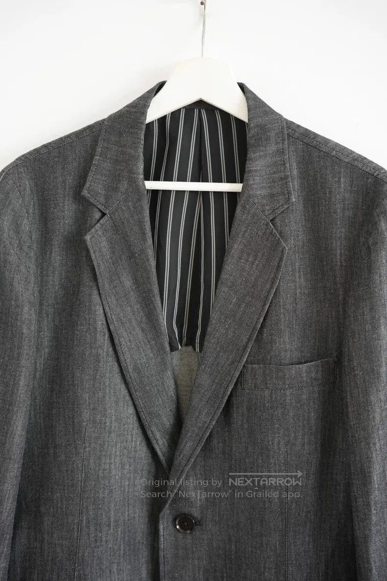 Yohji Yamamoto Yohji Yamamoto Striped Sleeve White Line Blazer. Size US S / EU 44-46 / 1 - 3 Thumbnail