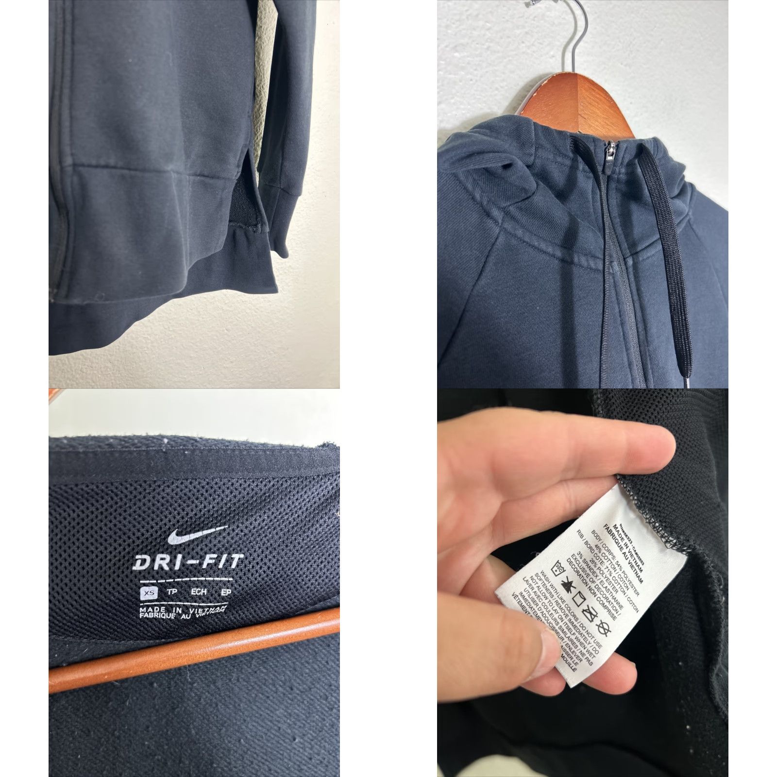 Nike Nike Dri-FIT Women's Full-Zip Hoodie Black XS CD8799-010 Size XS / US 0-2 / IT 36-38 - 8 Thumbnail