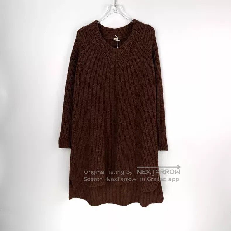Hermes Hermes Brown Vertical Stripe Wool Dress Size XS / US 0-2 / IT 36-38 - 3 Thumbnail