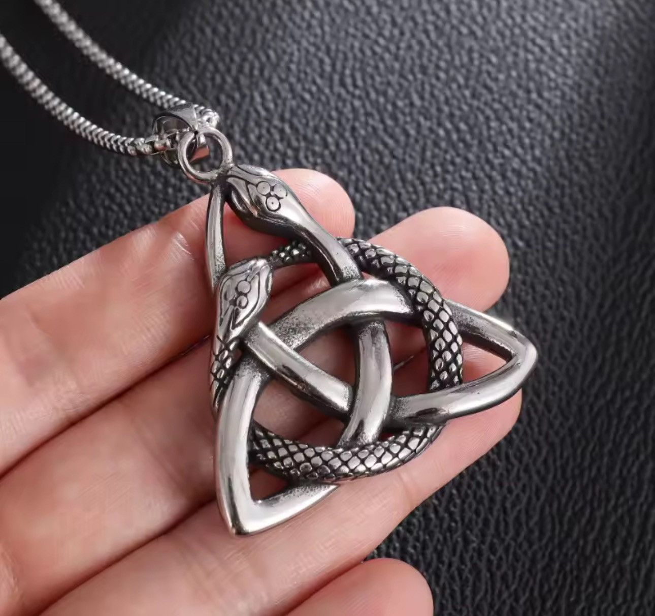 Other × Vintage Gothic Punk Stainless Steel Silver Necklace Size ONE SIZE - 4 Thumbnail
